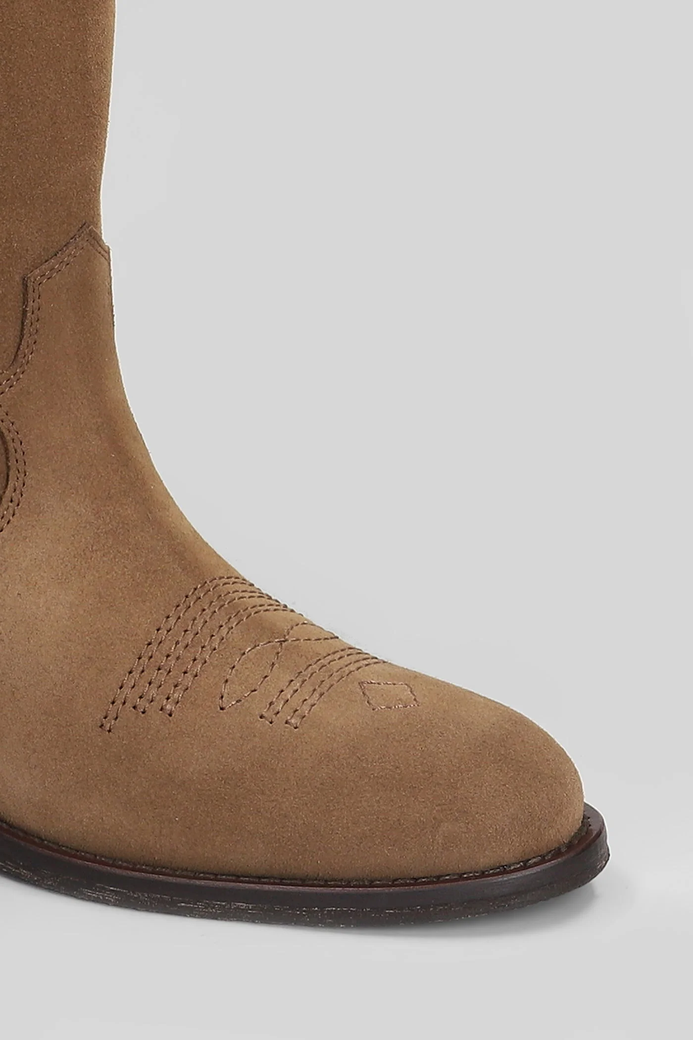 texan Ankle boots in taupe suede - Image 5