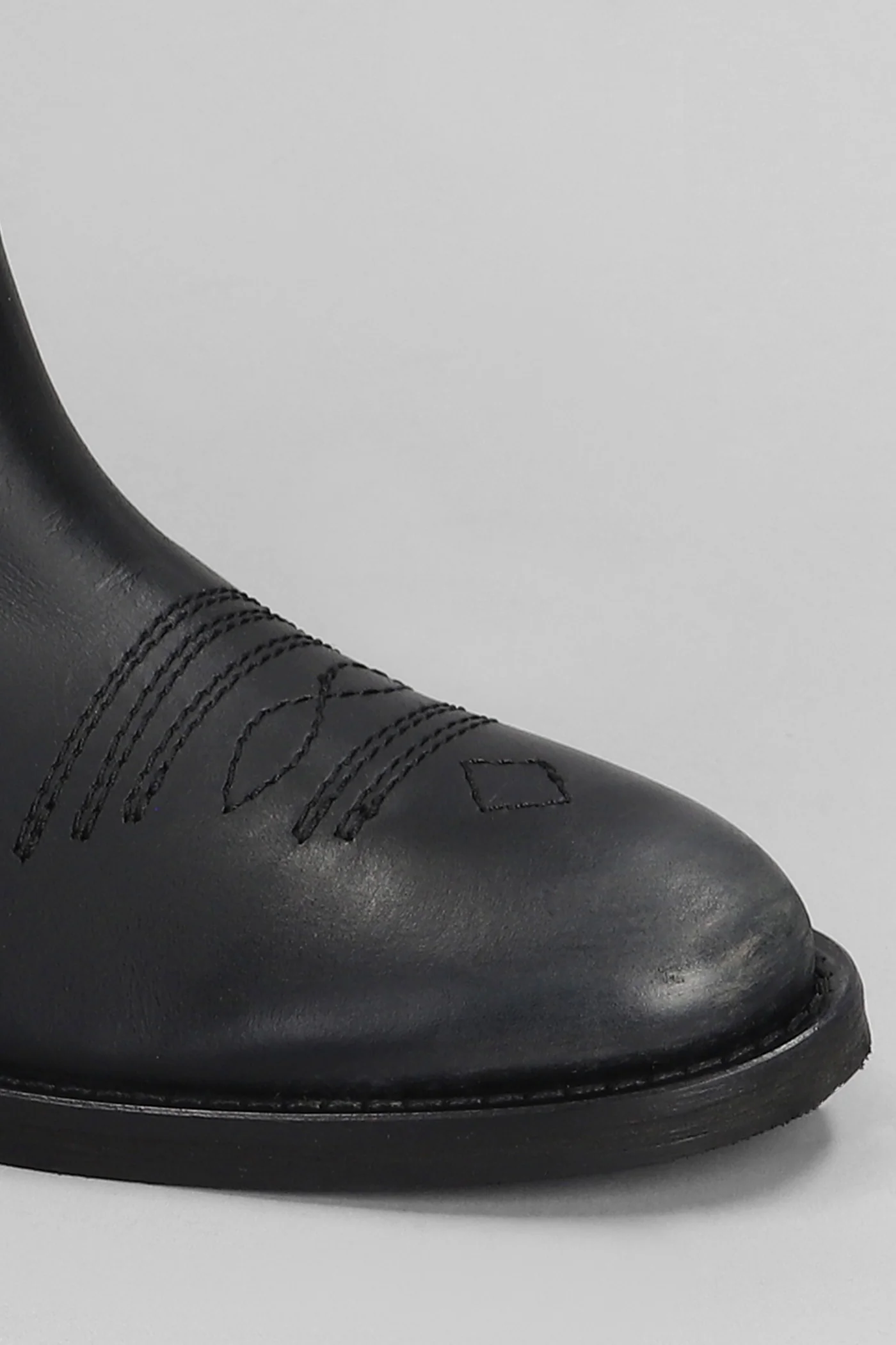 texan boots in black leather - Image 5