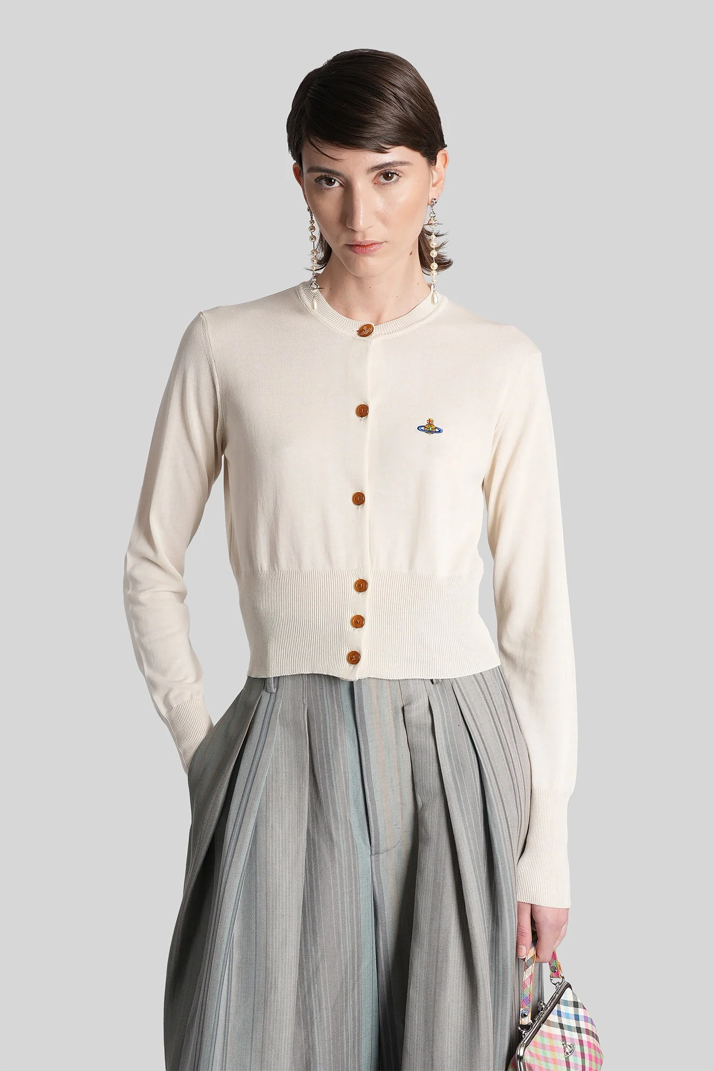 Bea Cardigan in beige cotton