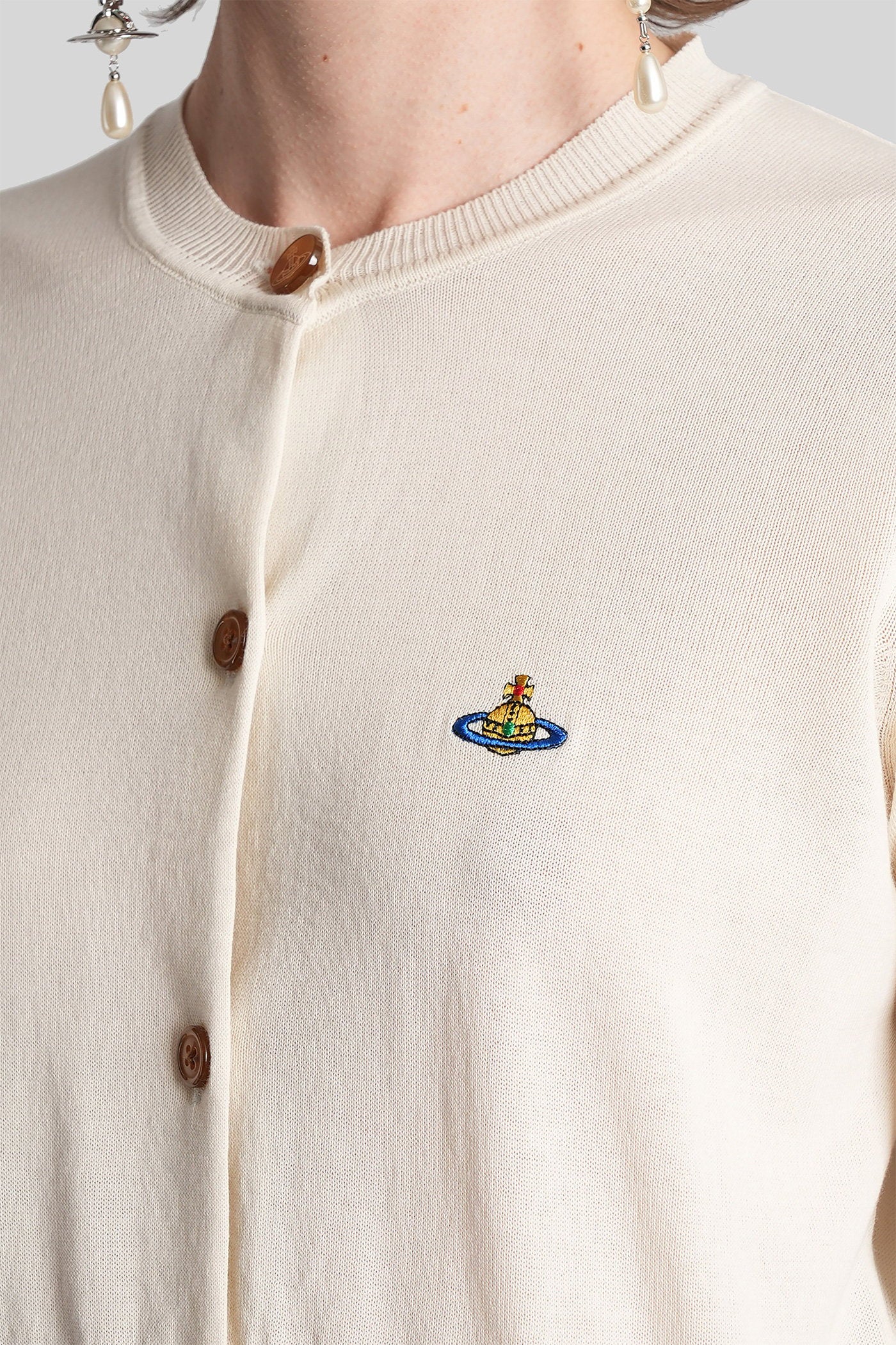 Bea Cardigan in beige cotton - Image 5