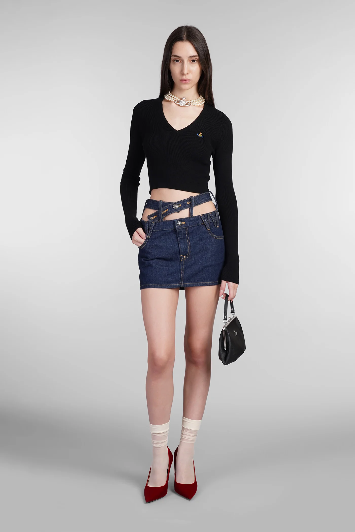 Bea Topwear in black cotton - Image 2