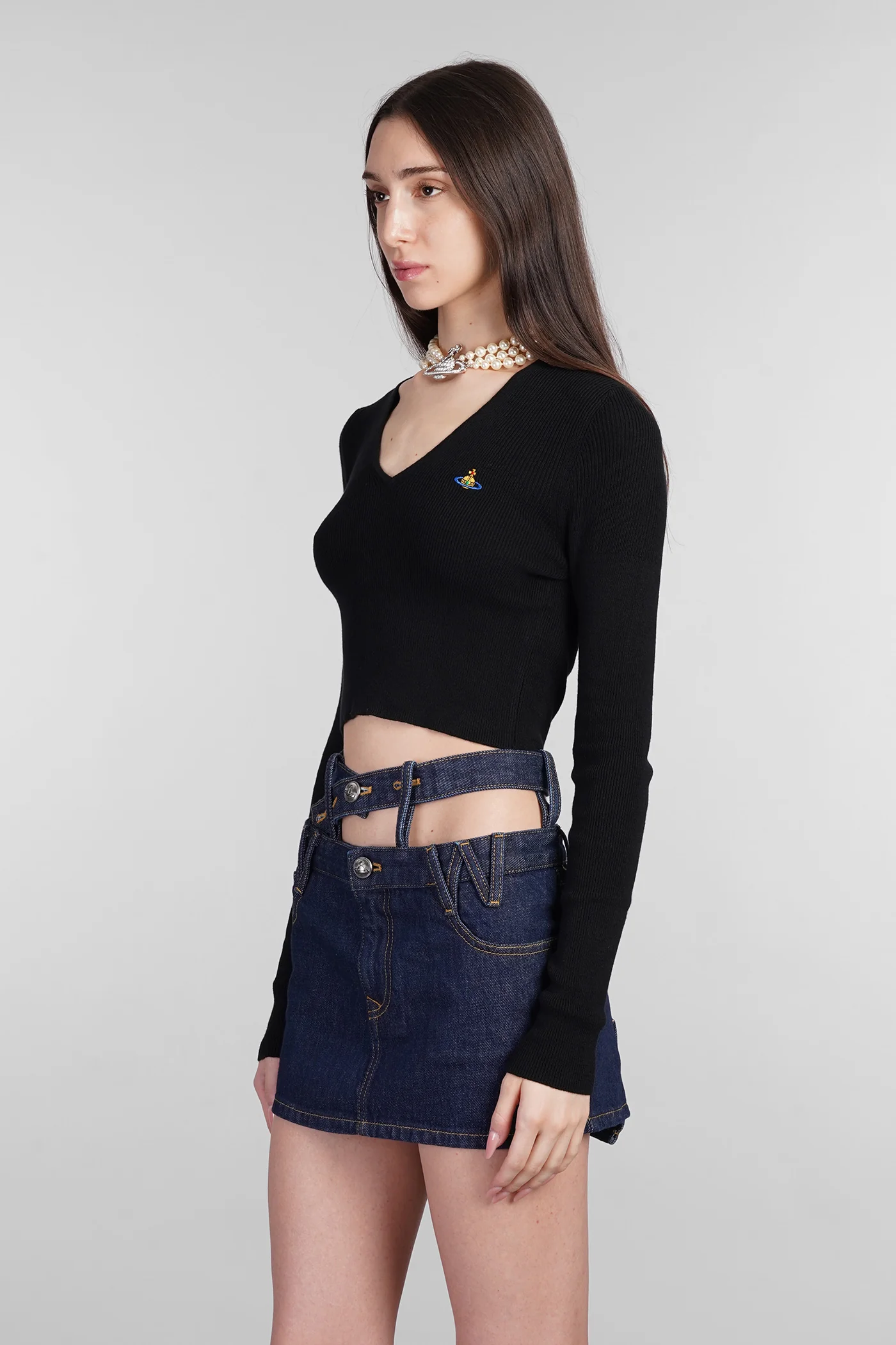 Bea Topwear in black cotton - Image 4