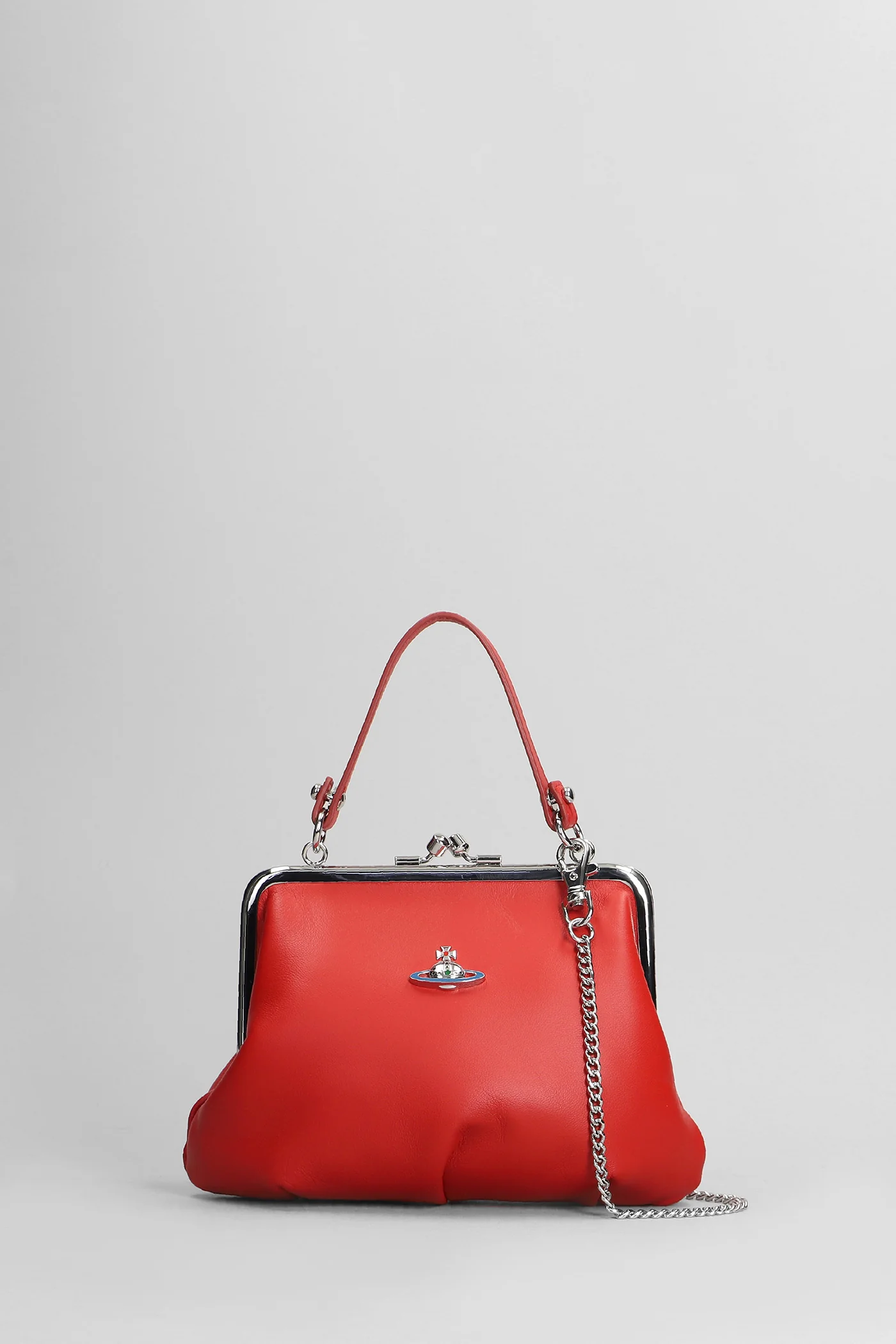 Granny Hand bag in red leather