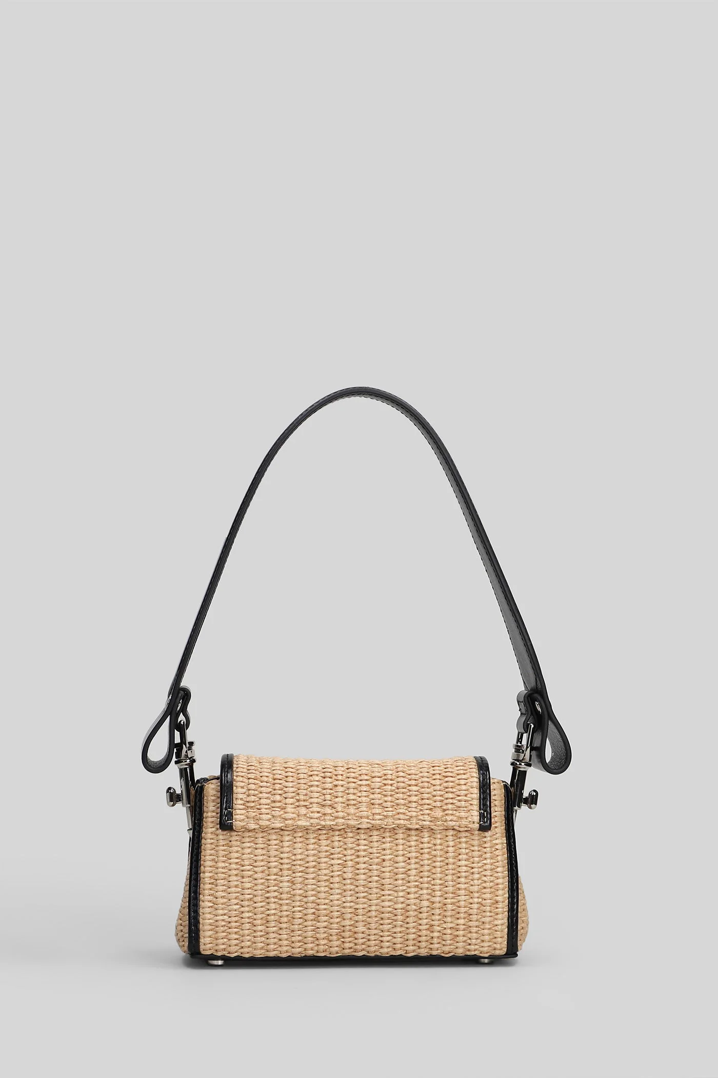 Hazel small Shoulder bag in beige cotton - Image 3