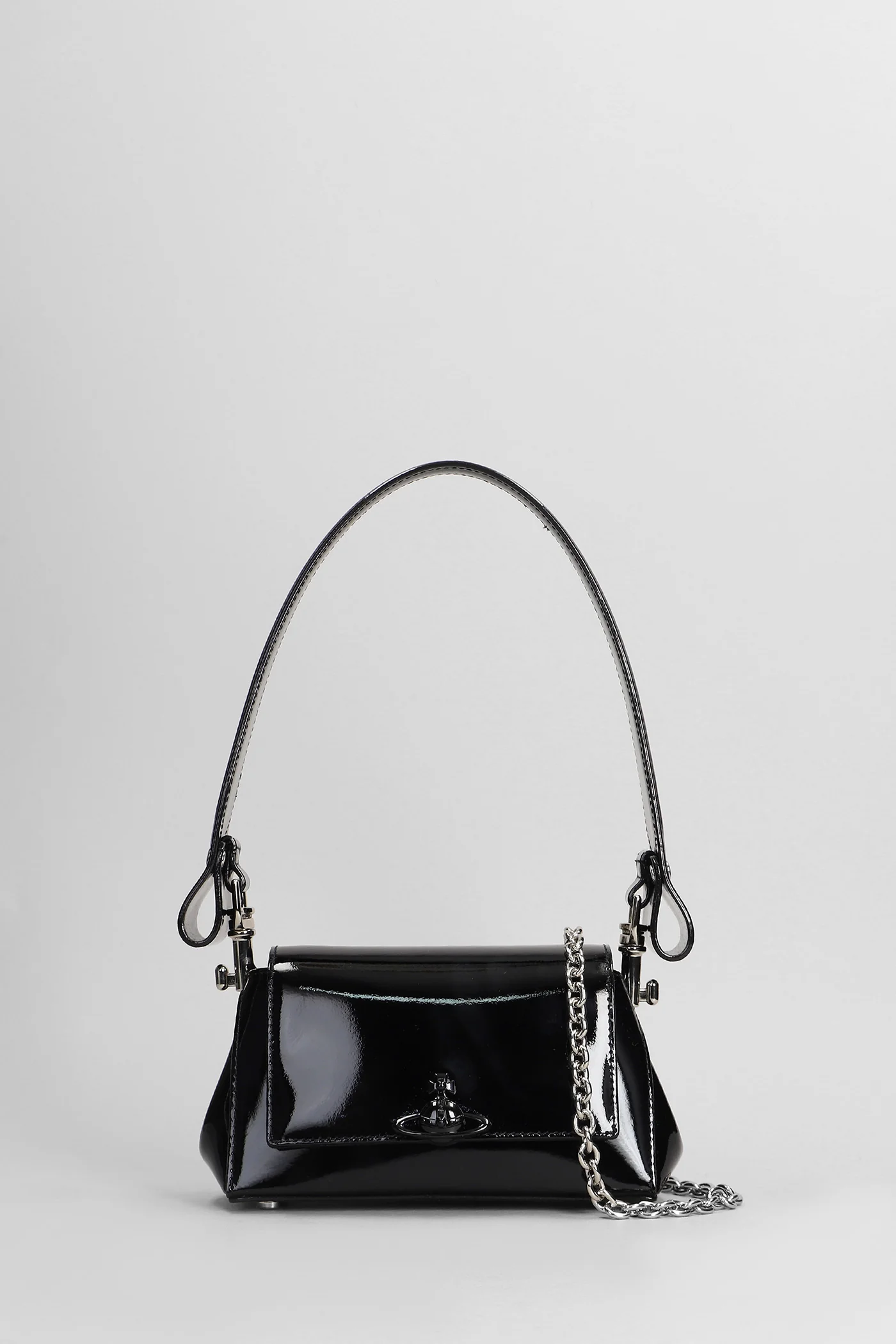Hazel small Shoulder bag in black leather