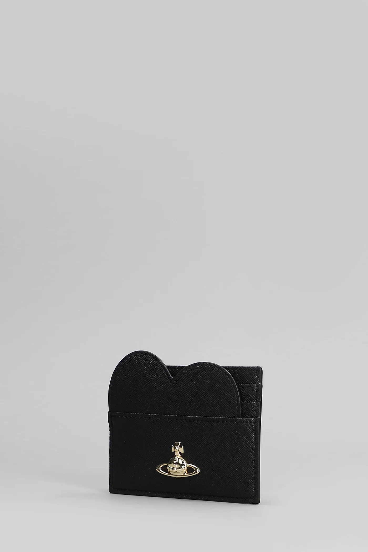 Heart card holder Wallet in black Polyuretan - Image 2