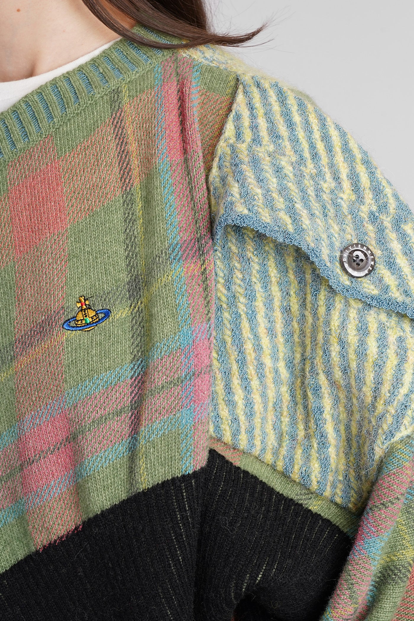 Highlander Cardigan in multicolor wool - Image 5