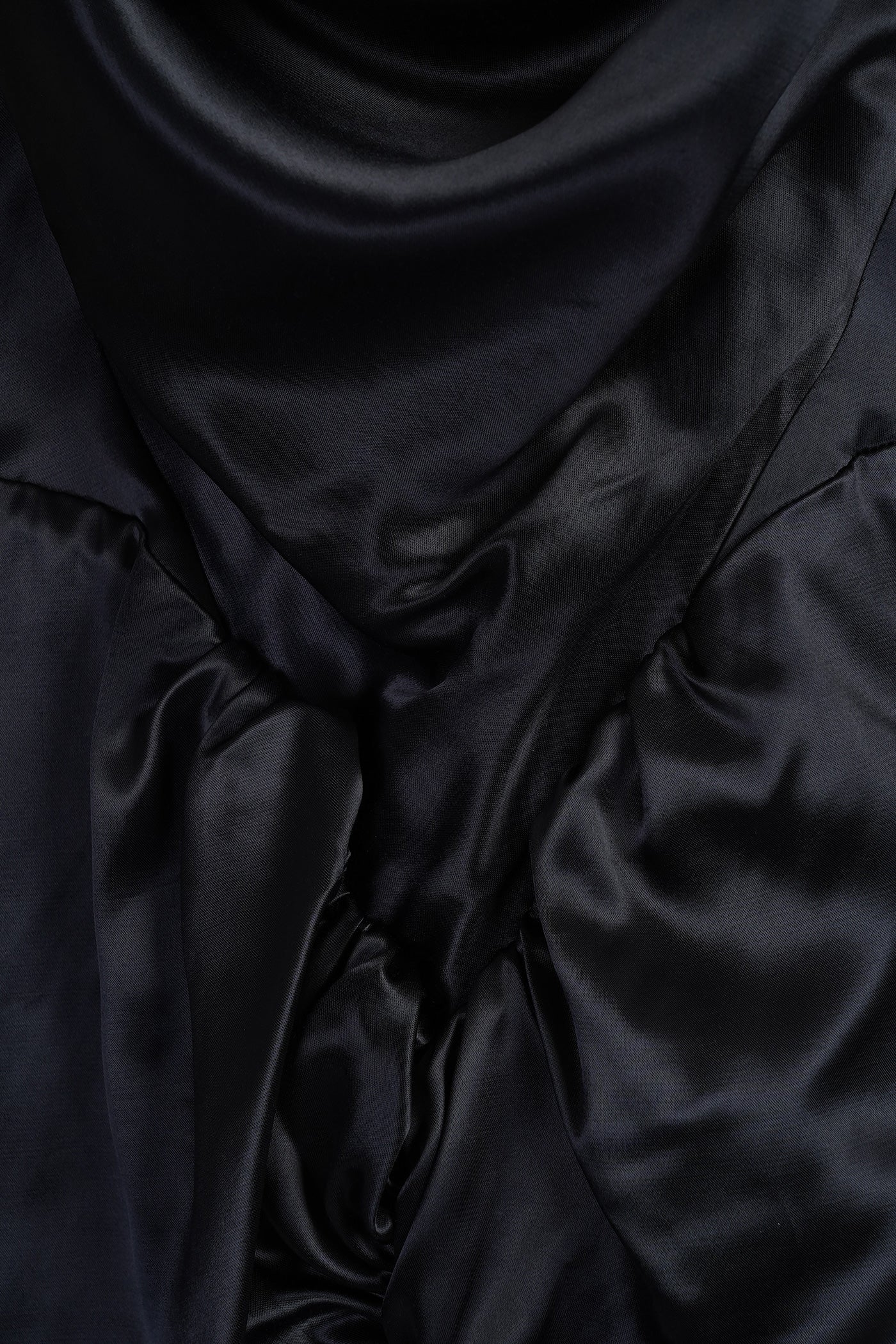 Long dress in black viscose - Image 5
