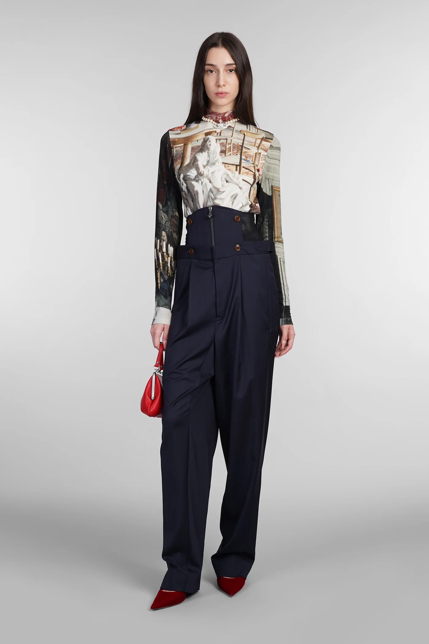 Pants in blue wool - Image 2