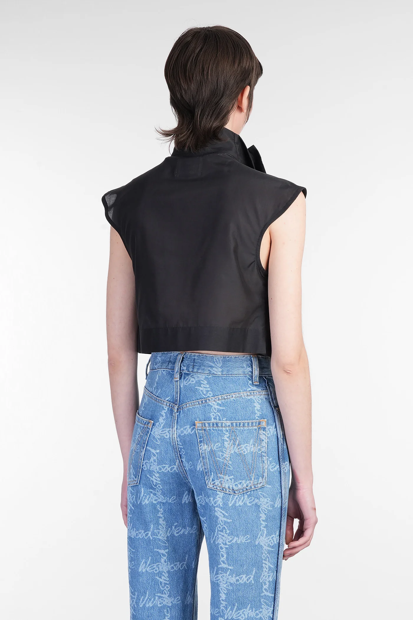 Shirt in black cotton - Image 3