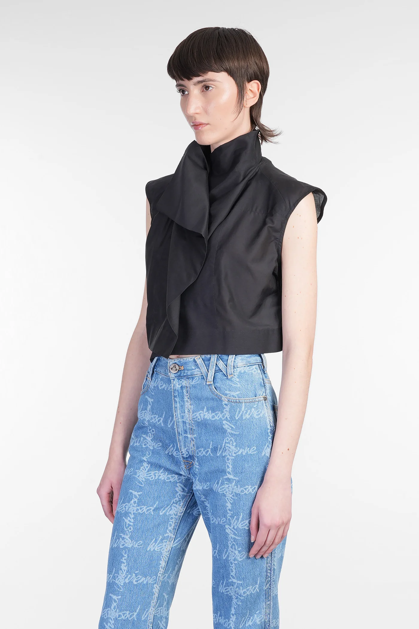 Shirt in black cotton - Image 4