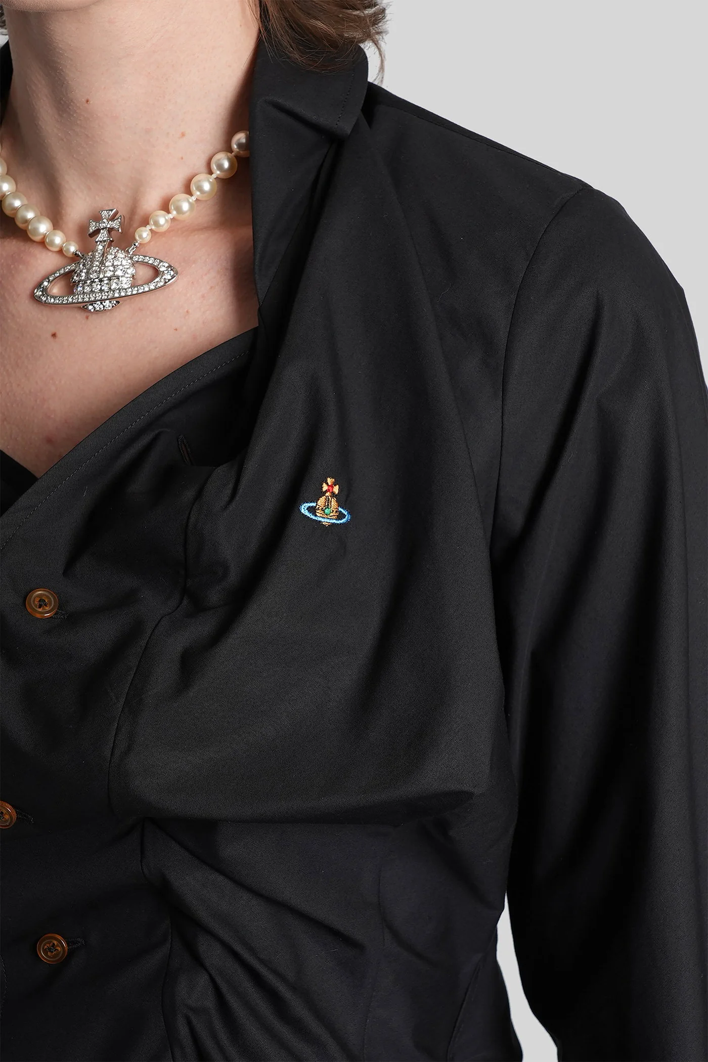 Shirt in black cotton - Image 5