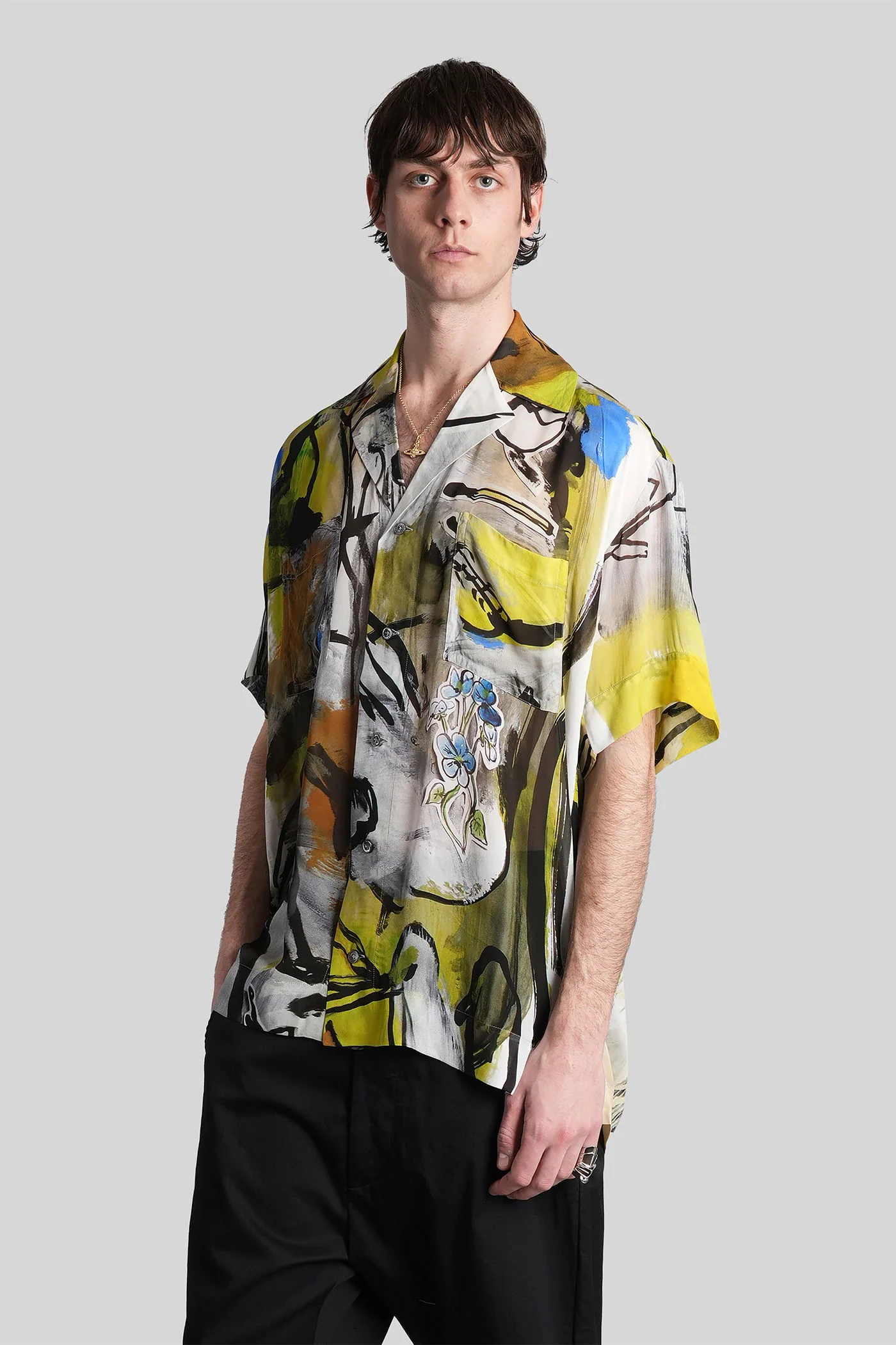Shirt in multicolor viscose - Image 4