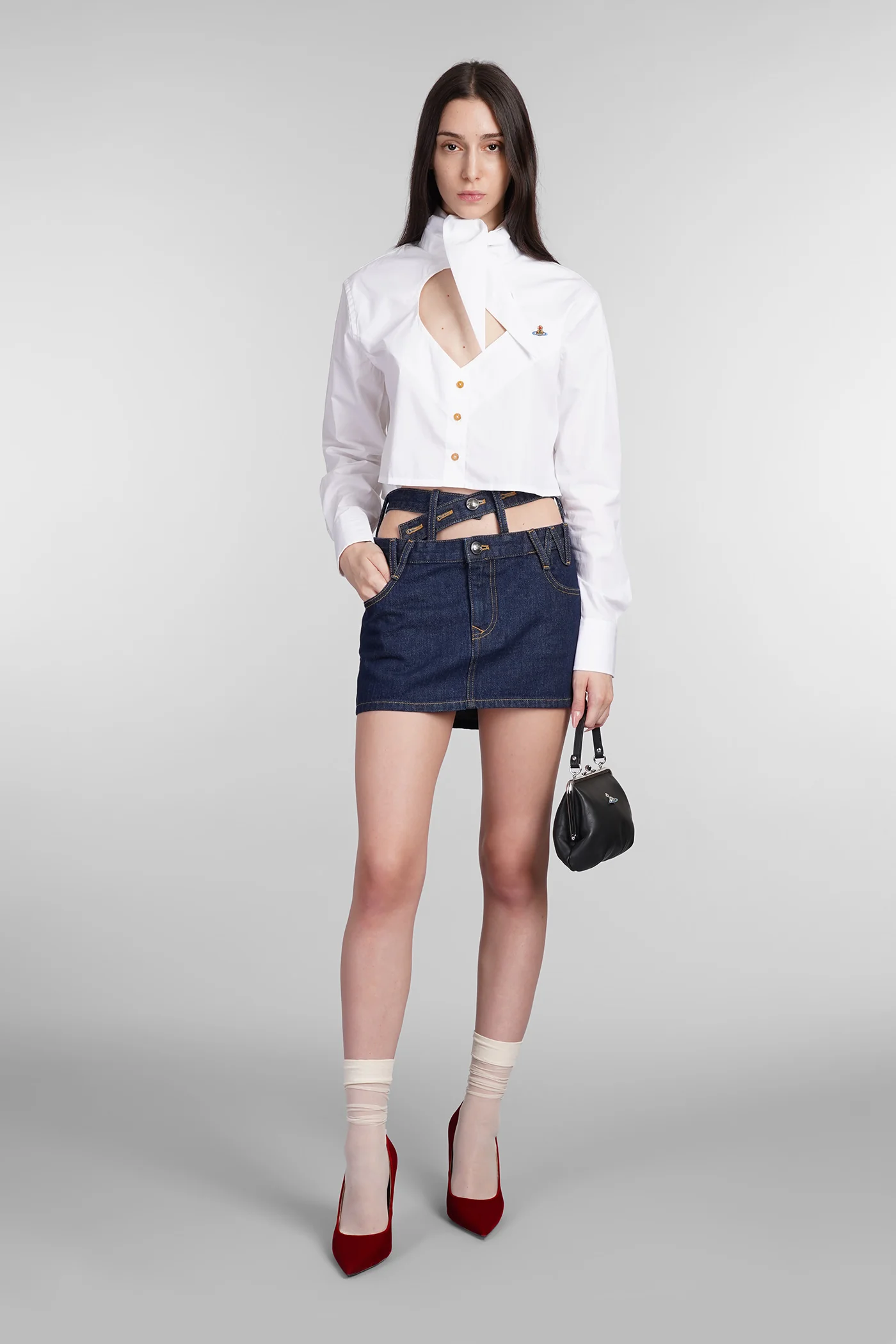 Shirt in white cotton - Image 2