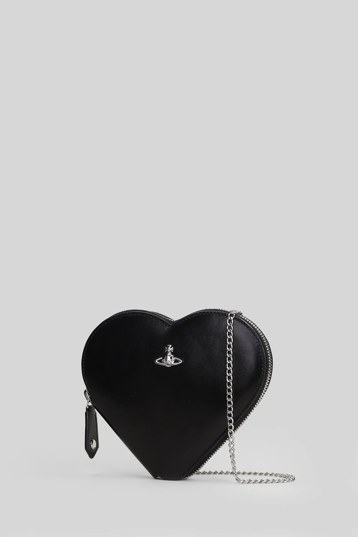 Shoulder bag in black leather - Image 2