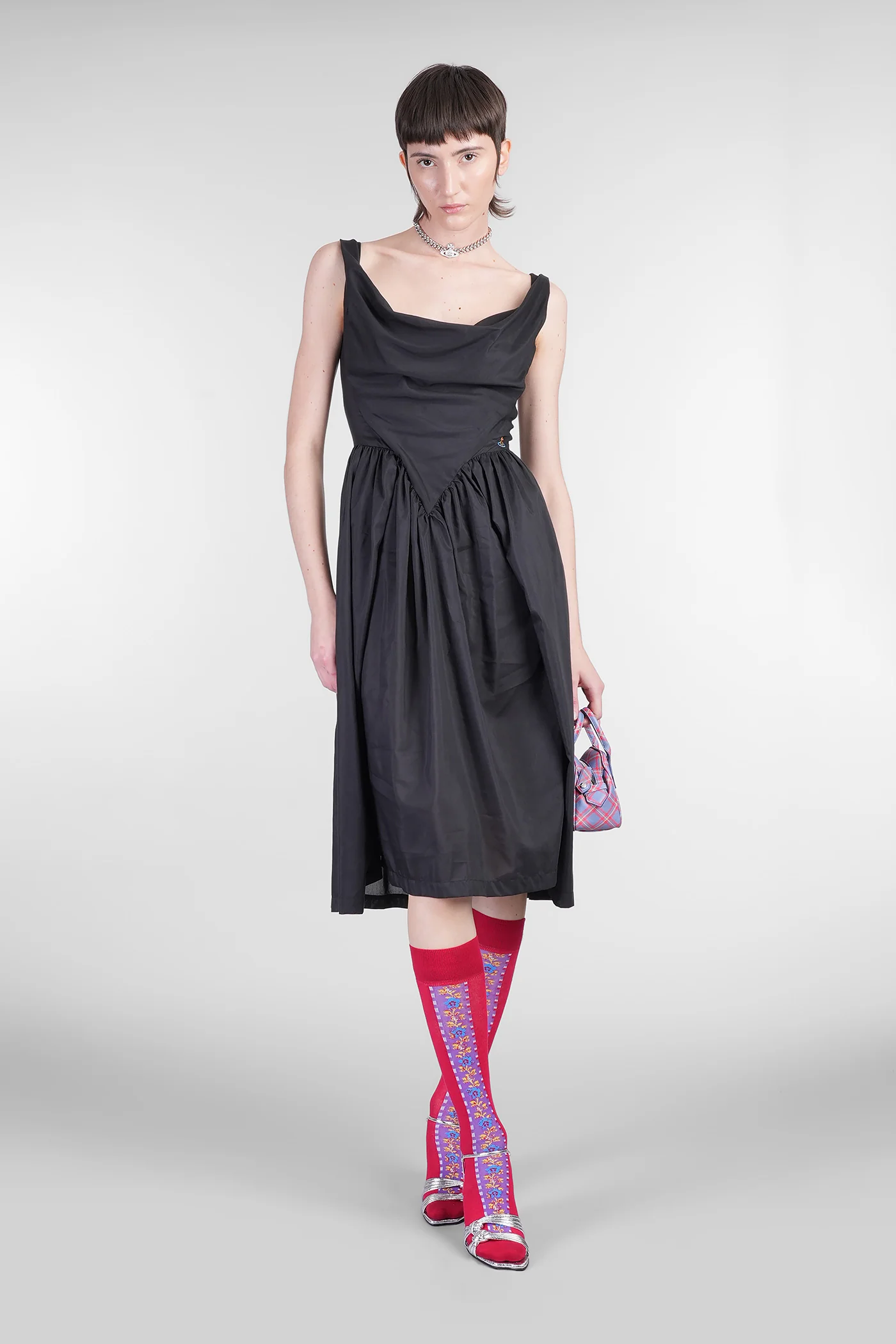 Sunday Long dress in black cotton - Image 2