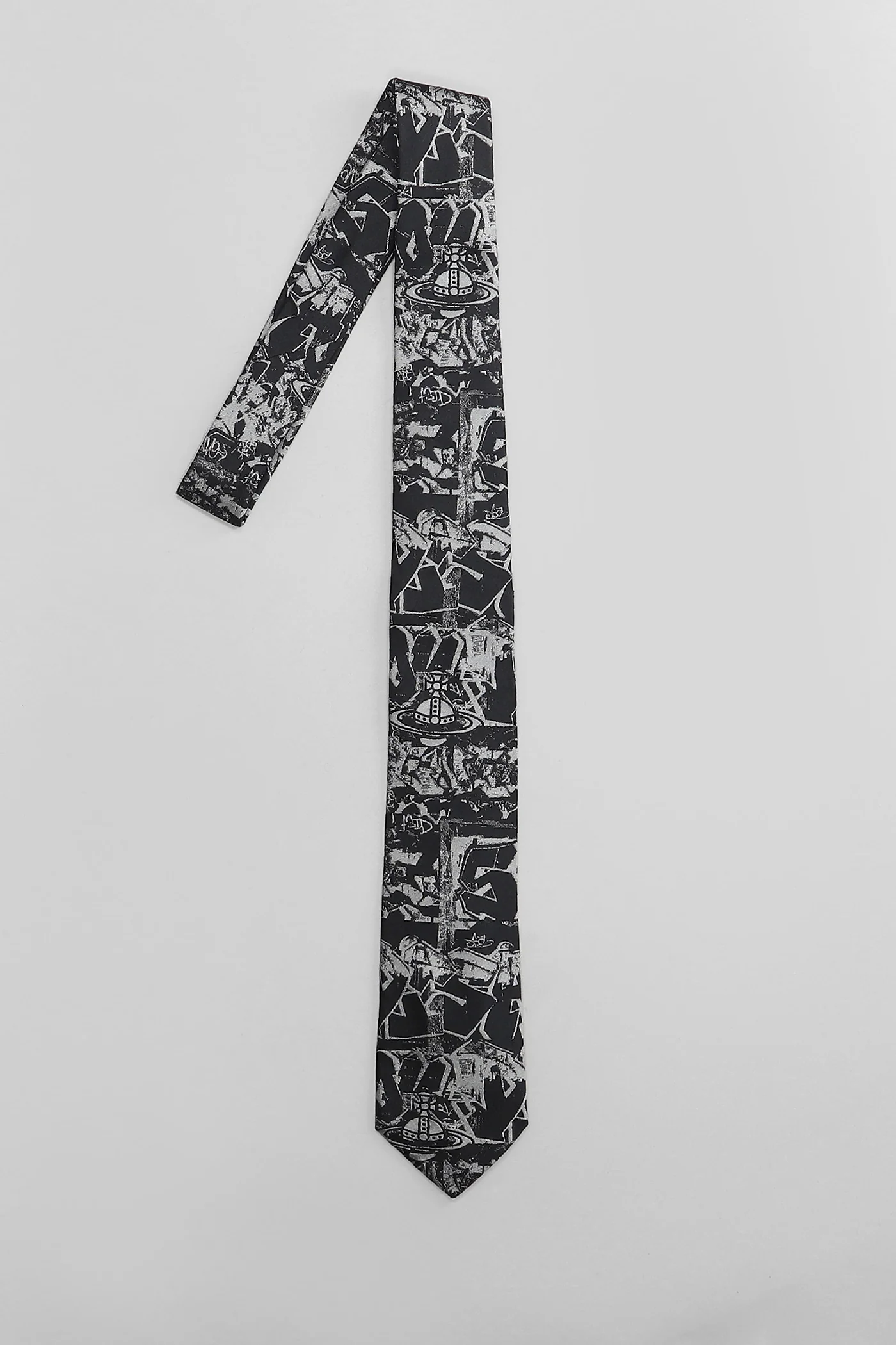 Tie cm 7 Tie in black silk - Image 2