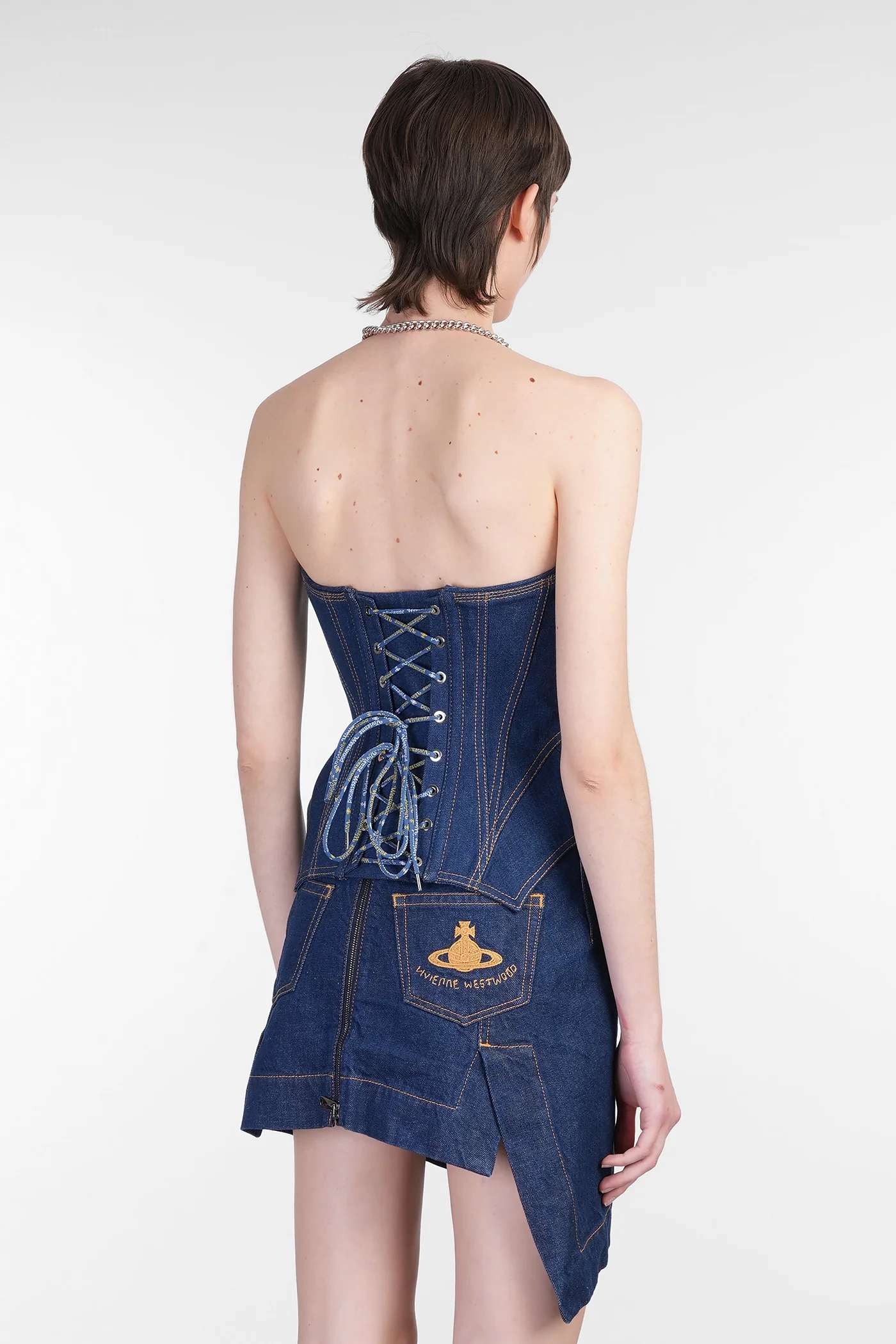 Topwear in blue cotton - Image 3