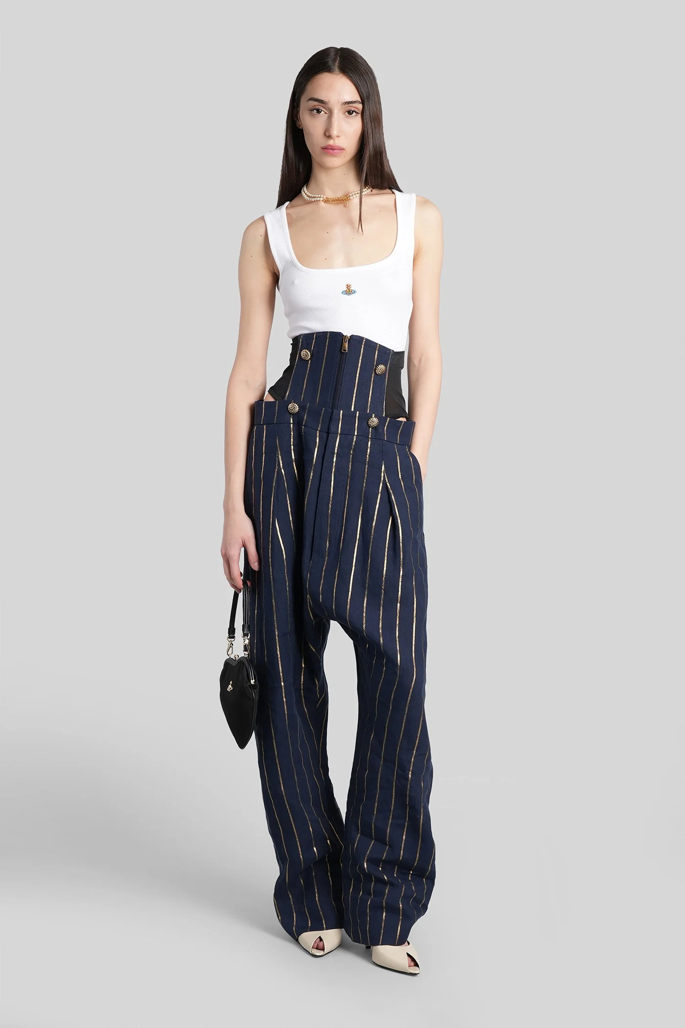 Topwear in white cotton - Image 2