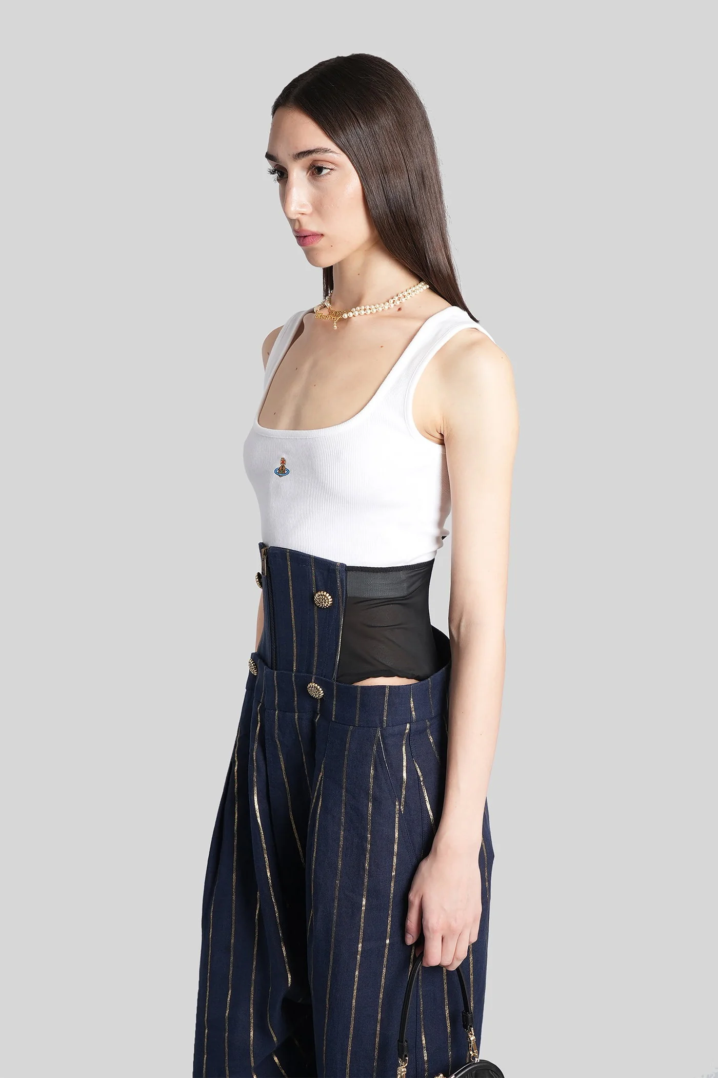 Topwear in white cotton - Image 4