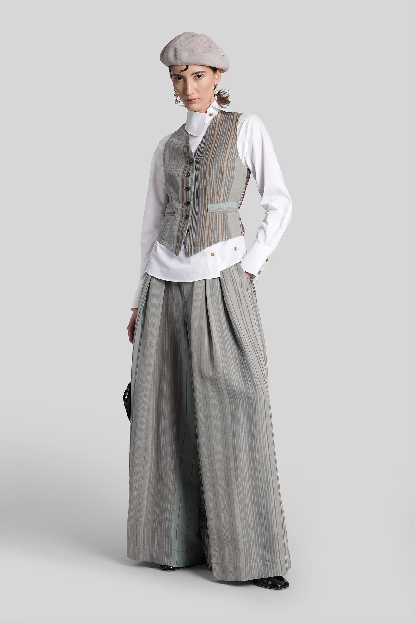 Vest in grey wool - Image 2