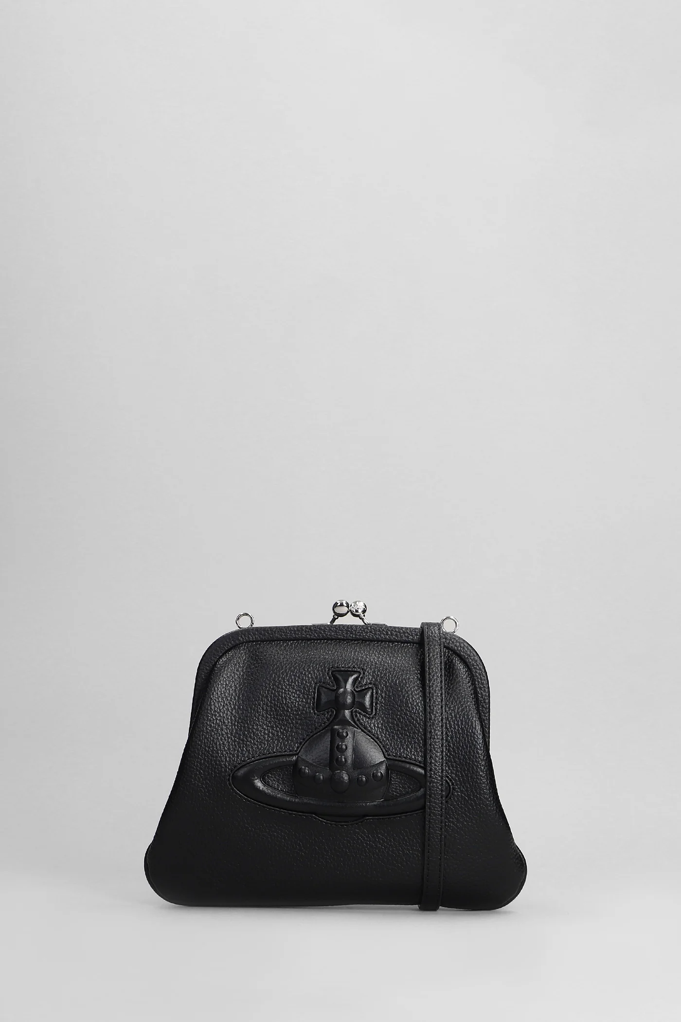 Vivienne clutch Shoulder bag in black Polyuretan