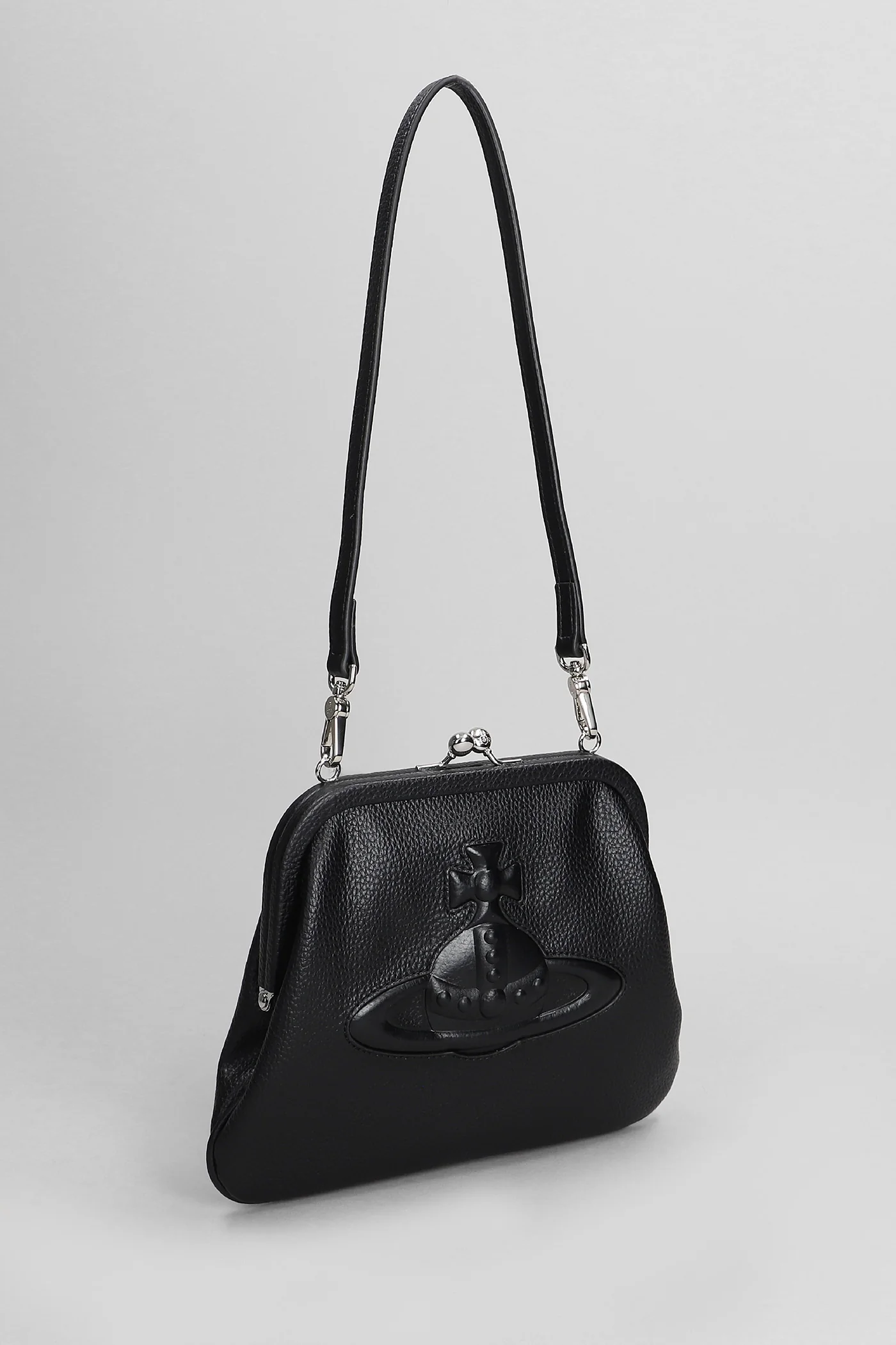 Vivienne clutch Shoulder bag in black Polyuretan - Image 4