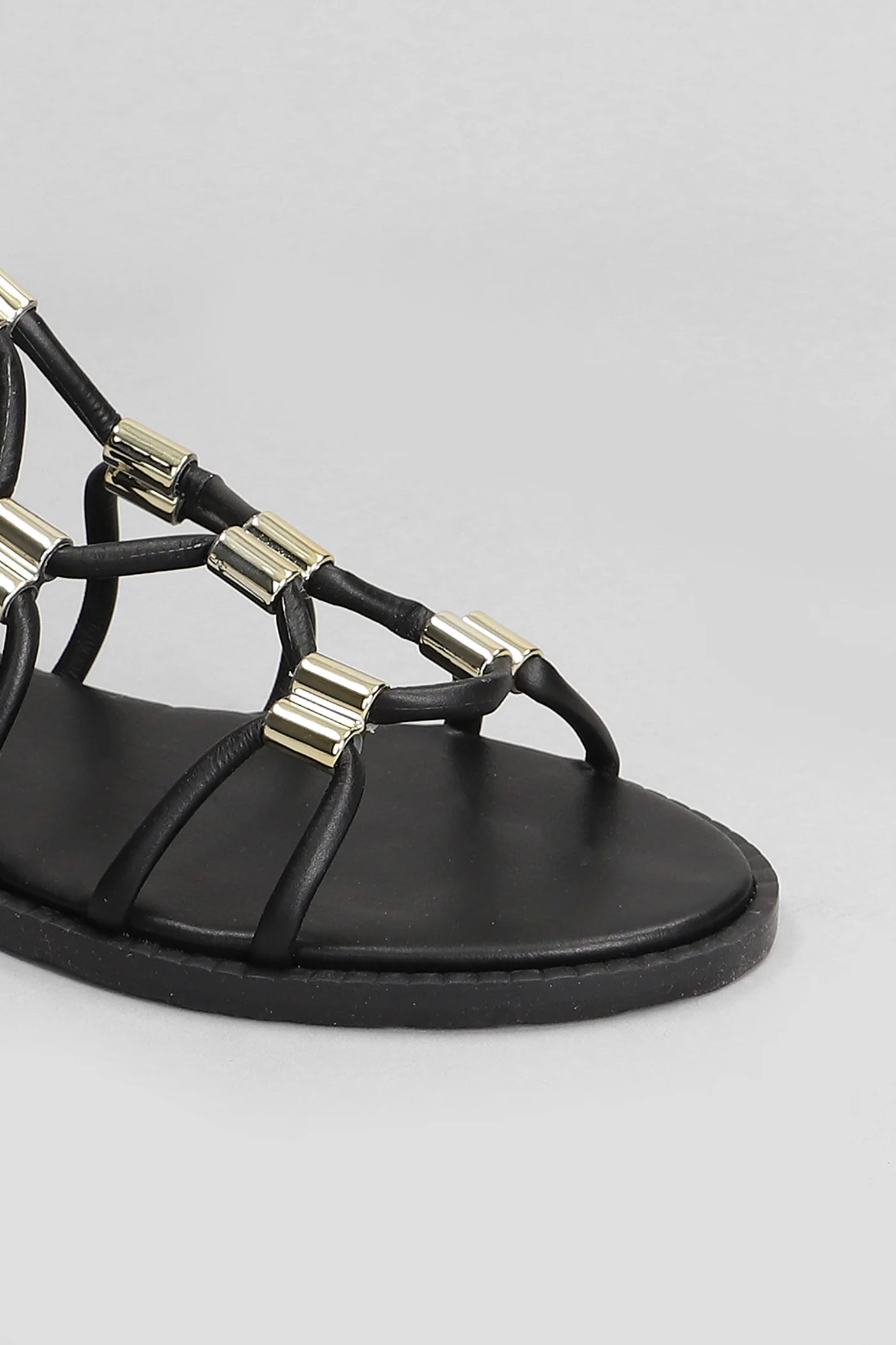 Flats in black leather - Image 5