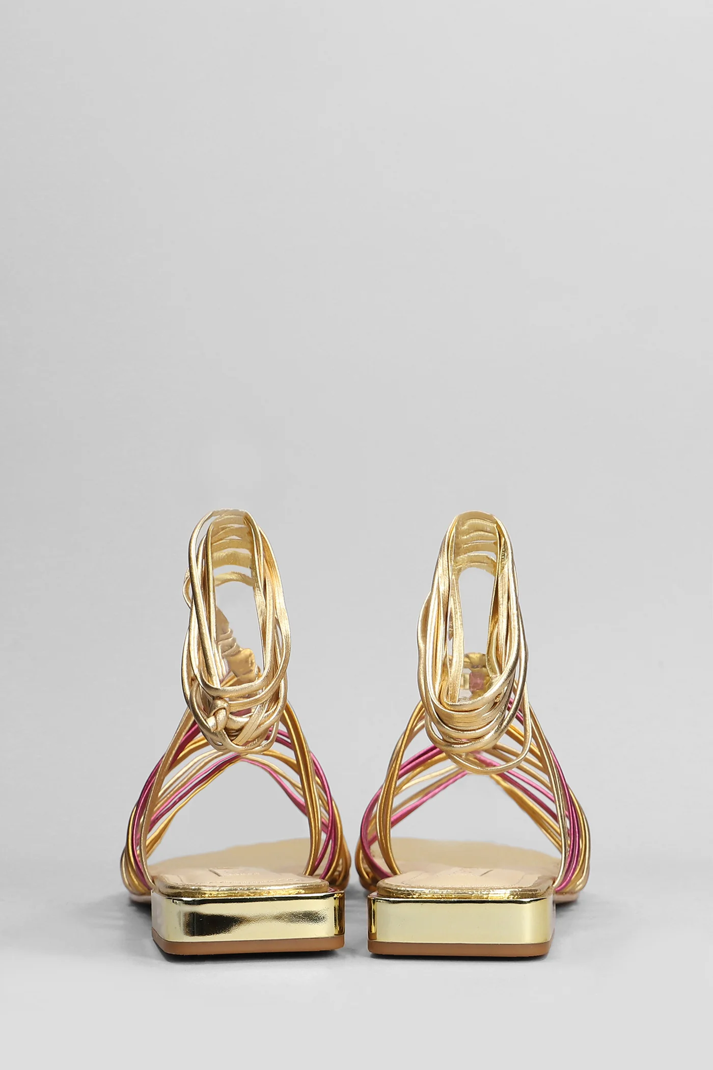 Flats in gold leather - Image 4