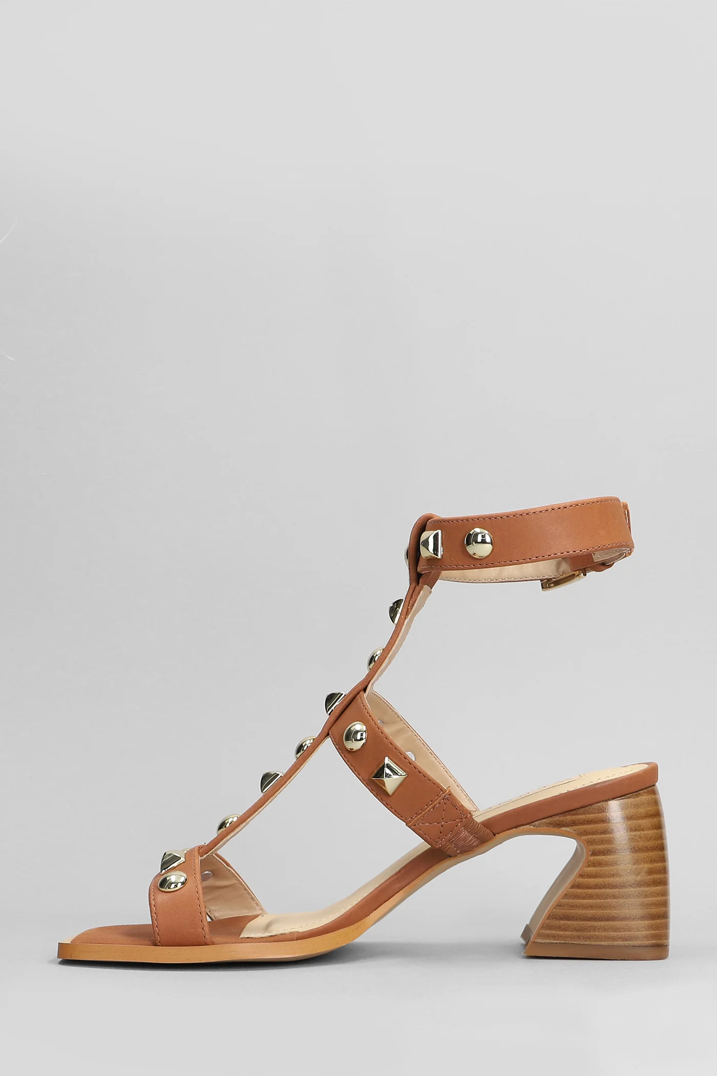 Sandals in leather color leather - Image 3