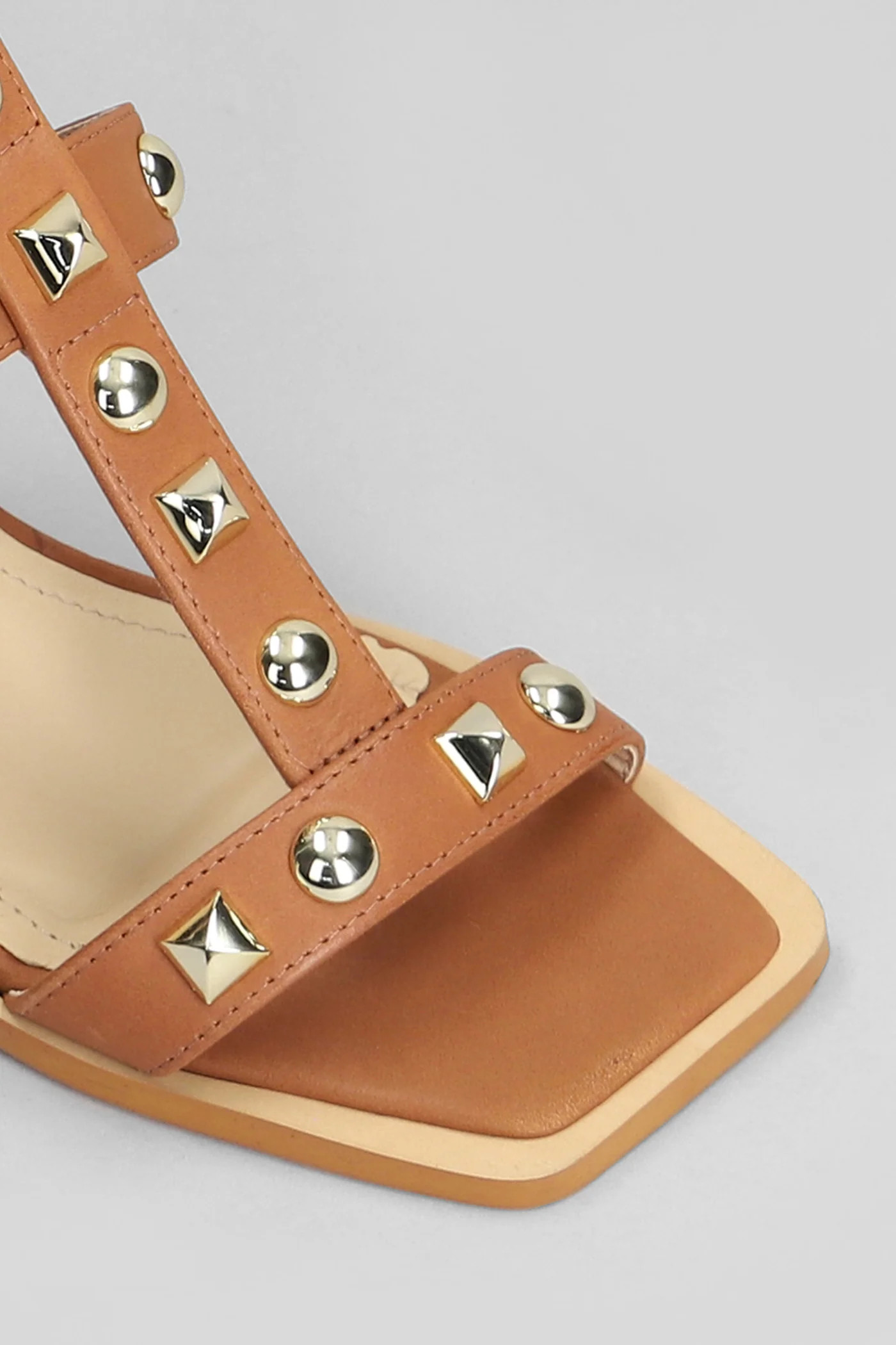 Sandals in leather color leather - Image 5