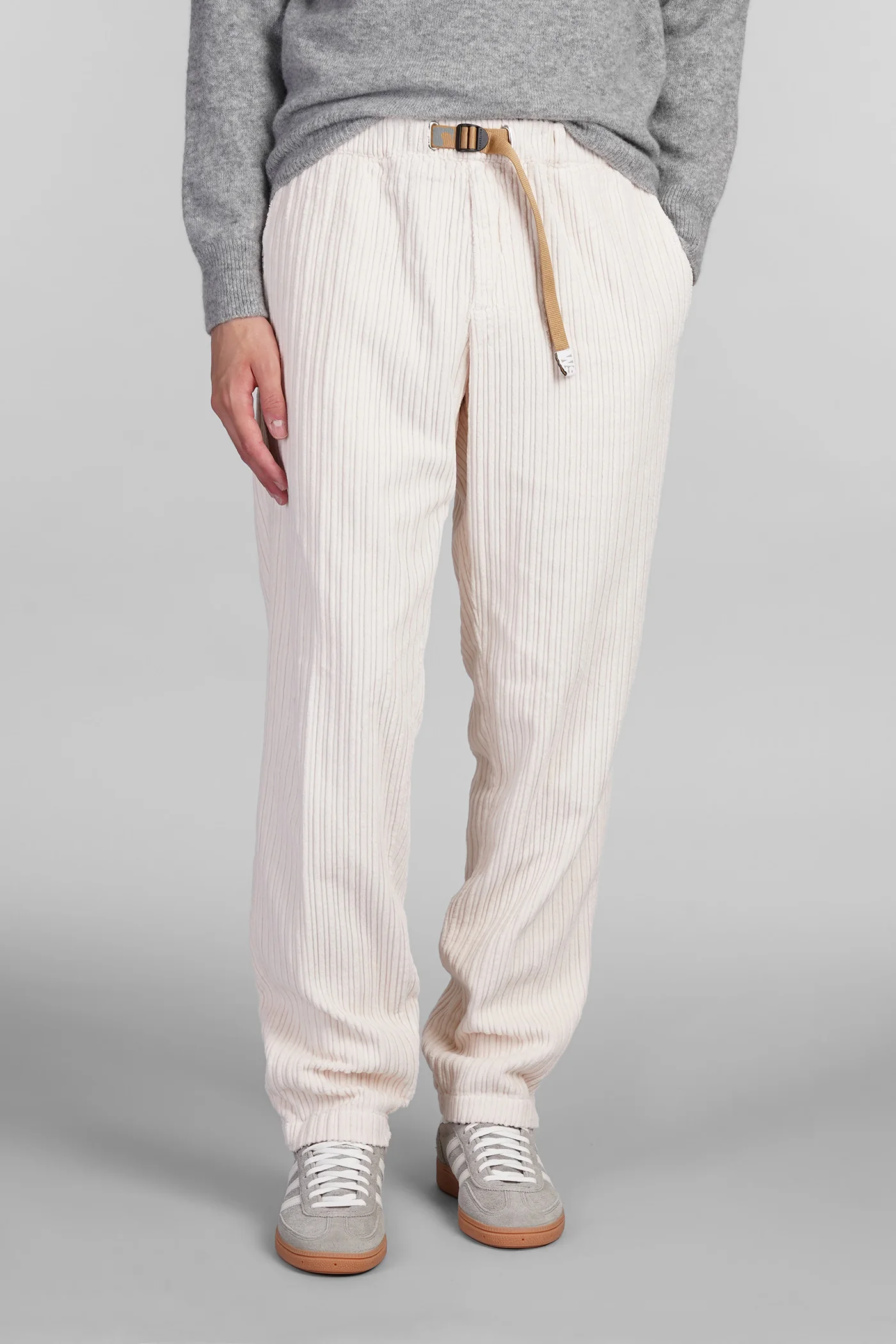 Pants in beige cotton