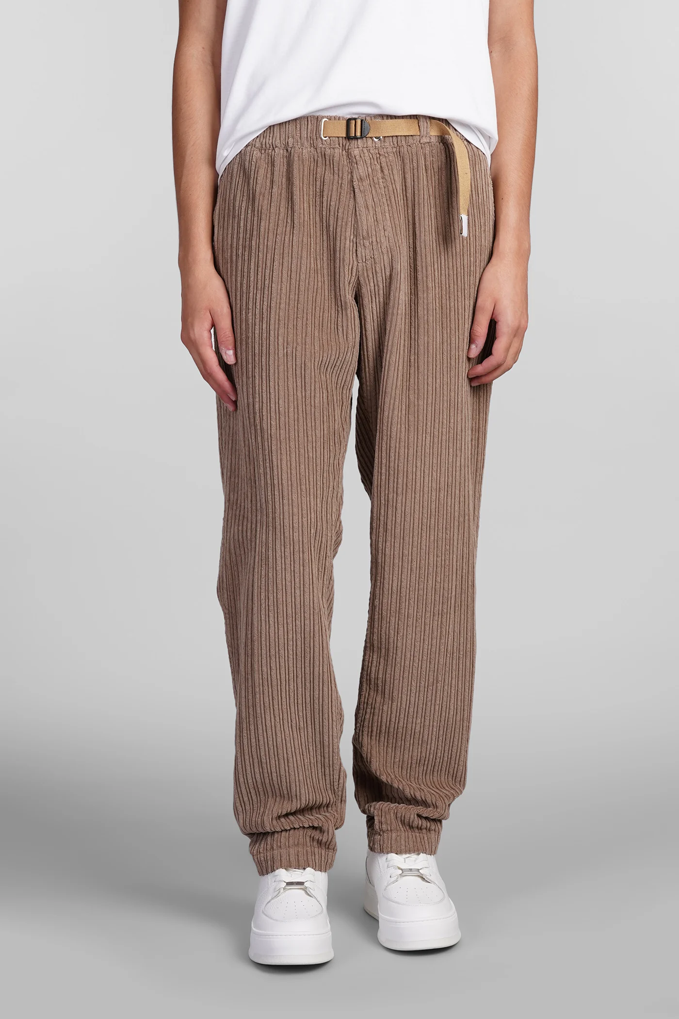 Pants in brown cotton