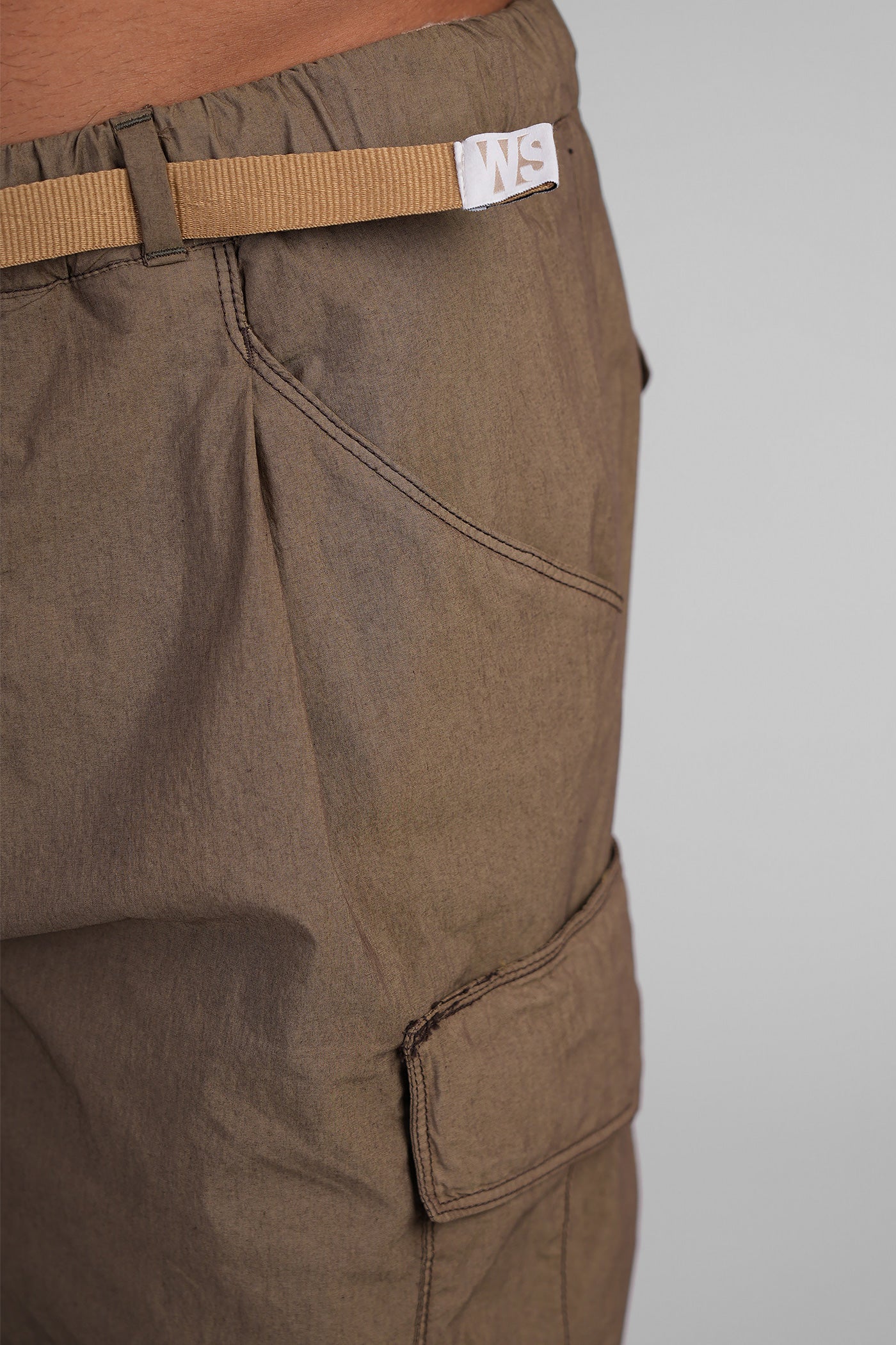 Pants in taupe cotton - Image 5