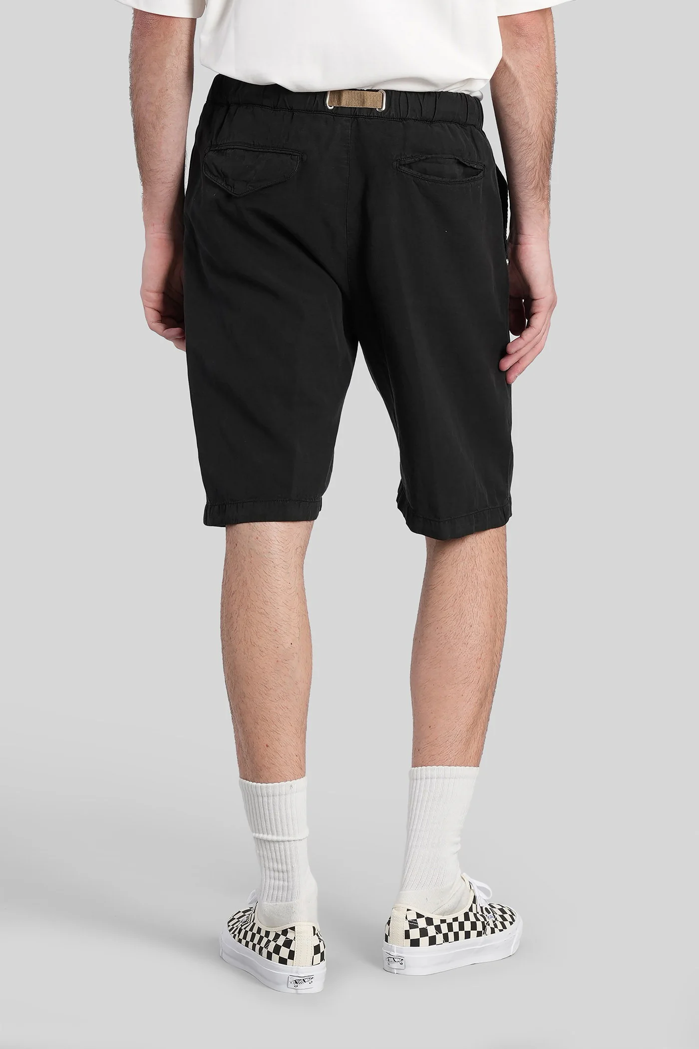 Shorts in black wool and polyester - Image 3