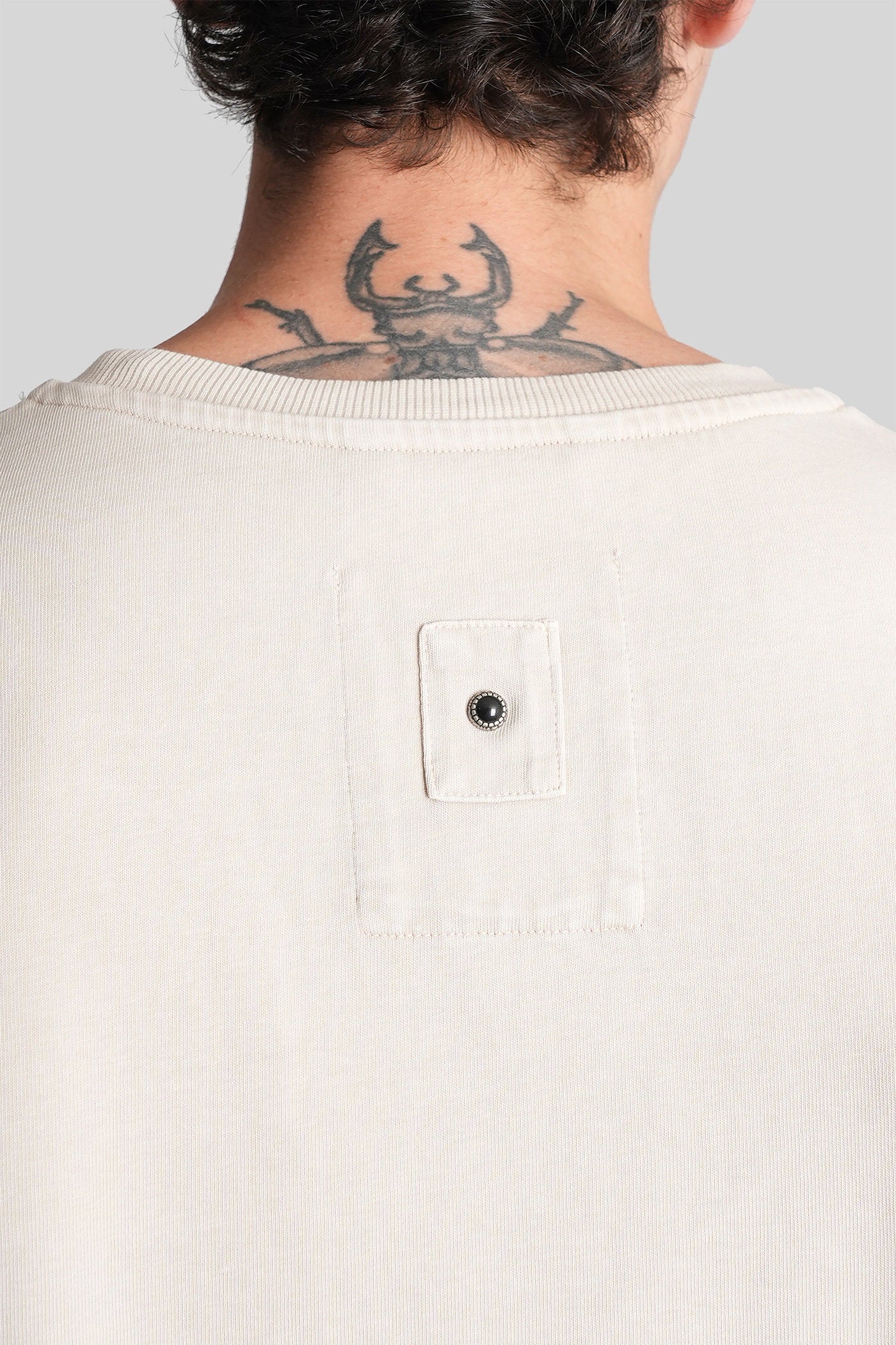 T-Shirt in beige cotton - Image 5