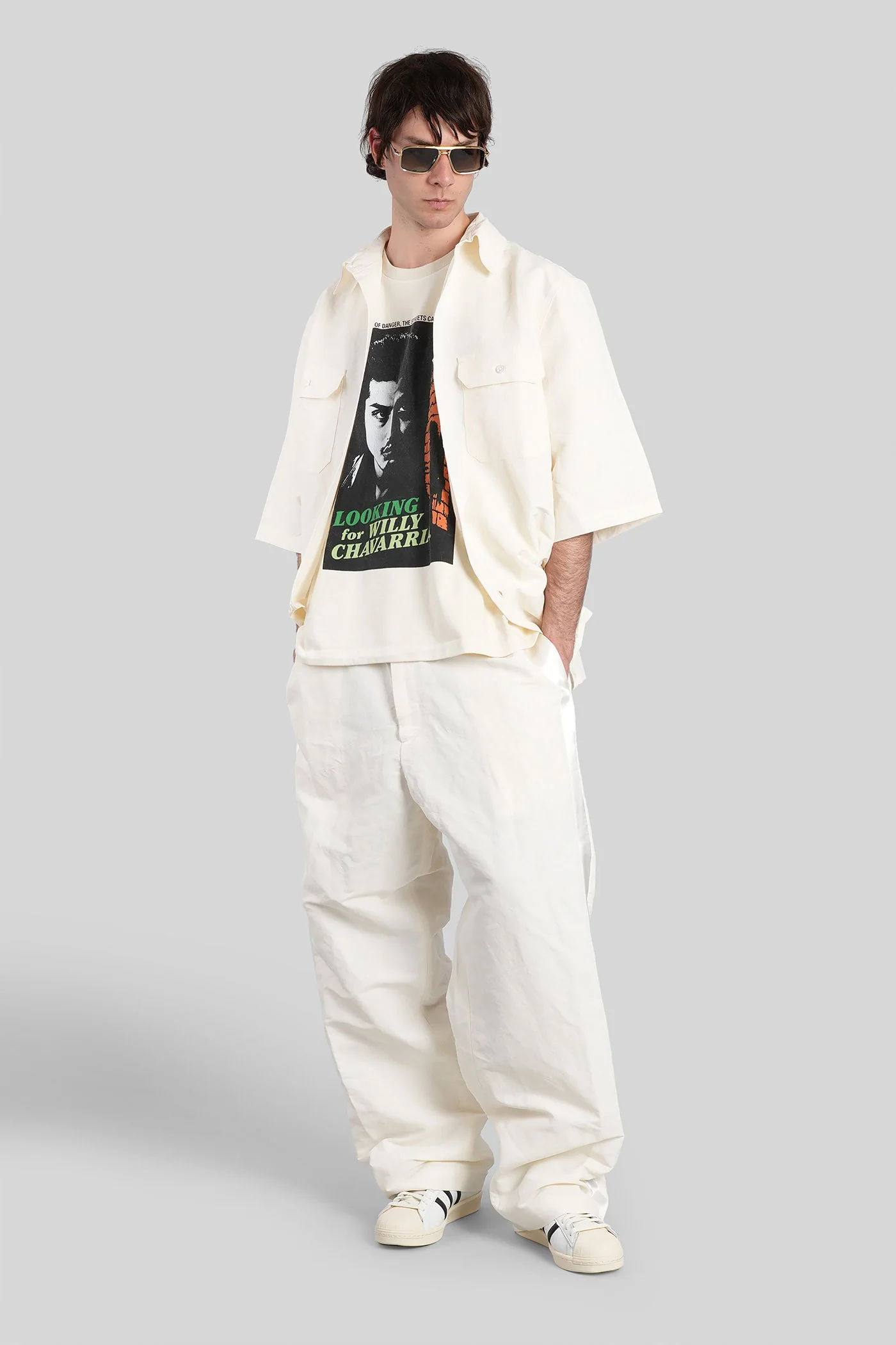 Pants in beige polyester - Image 2