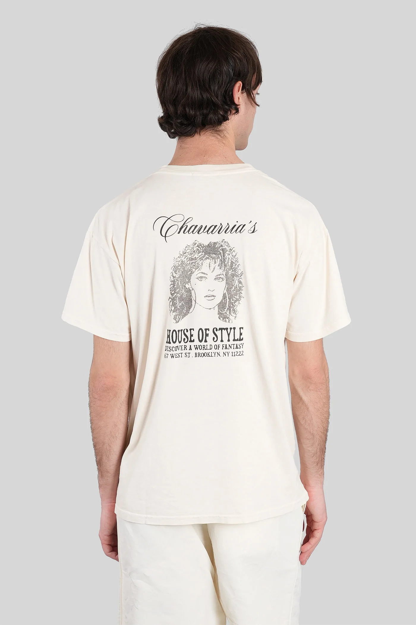 T-Shirt in beige cotton - Image 3