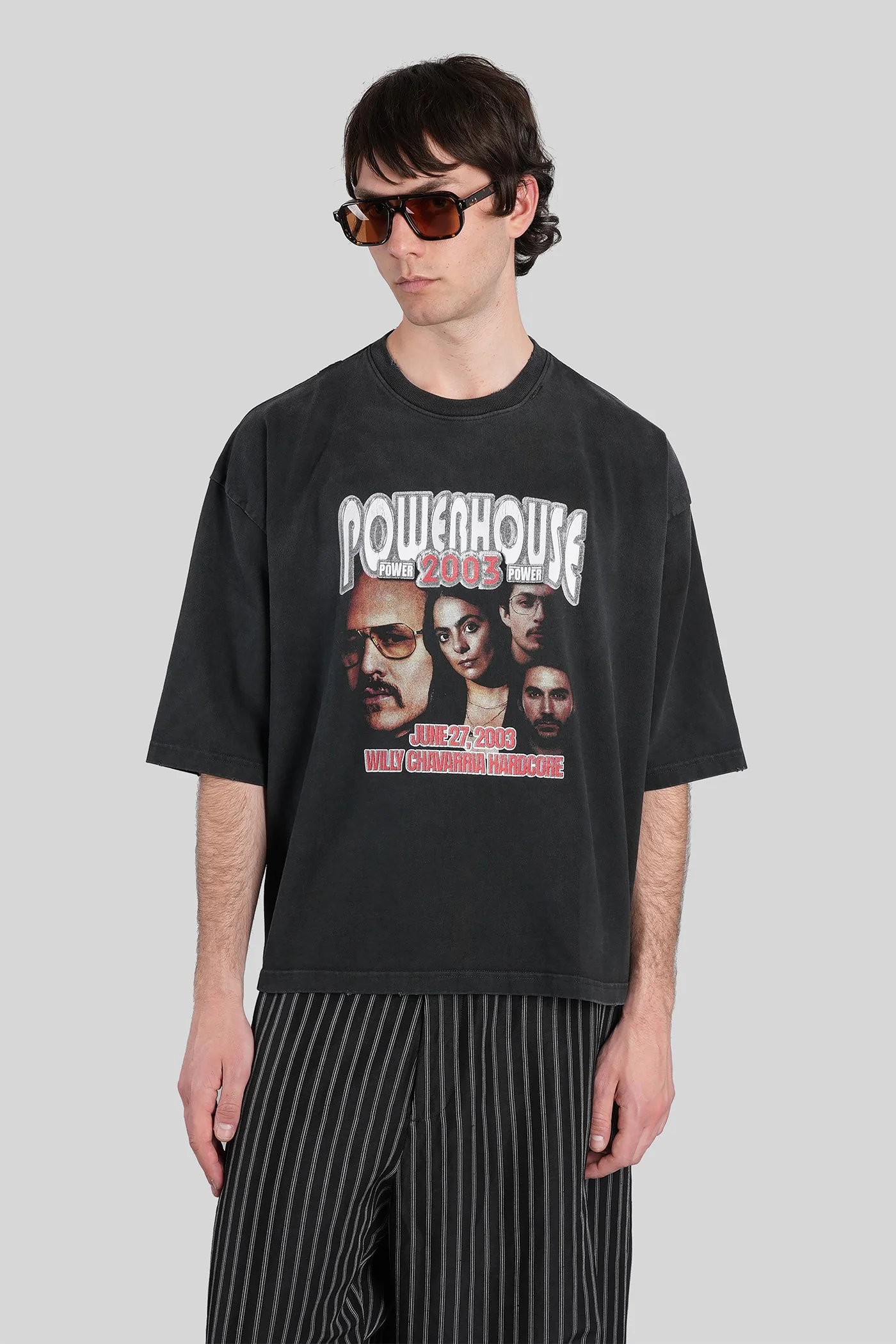 T-Shirt in black cotton