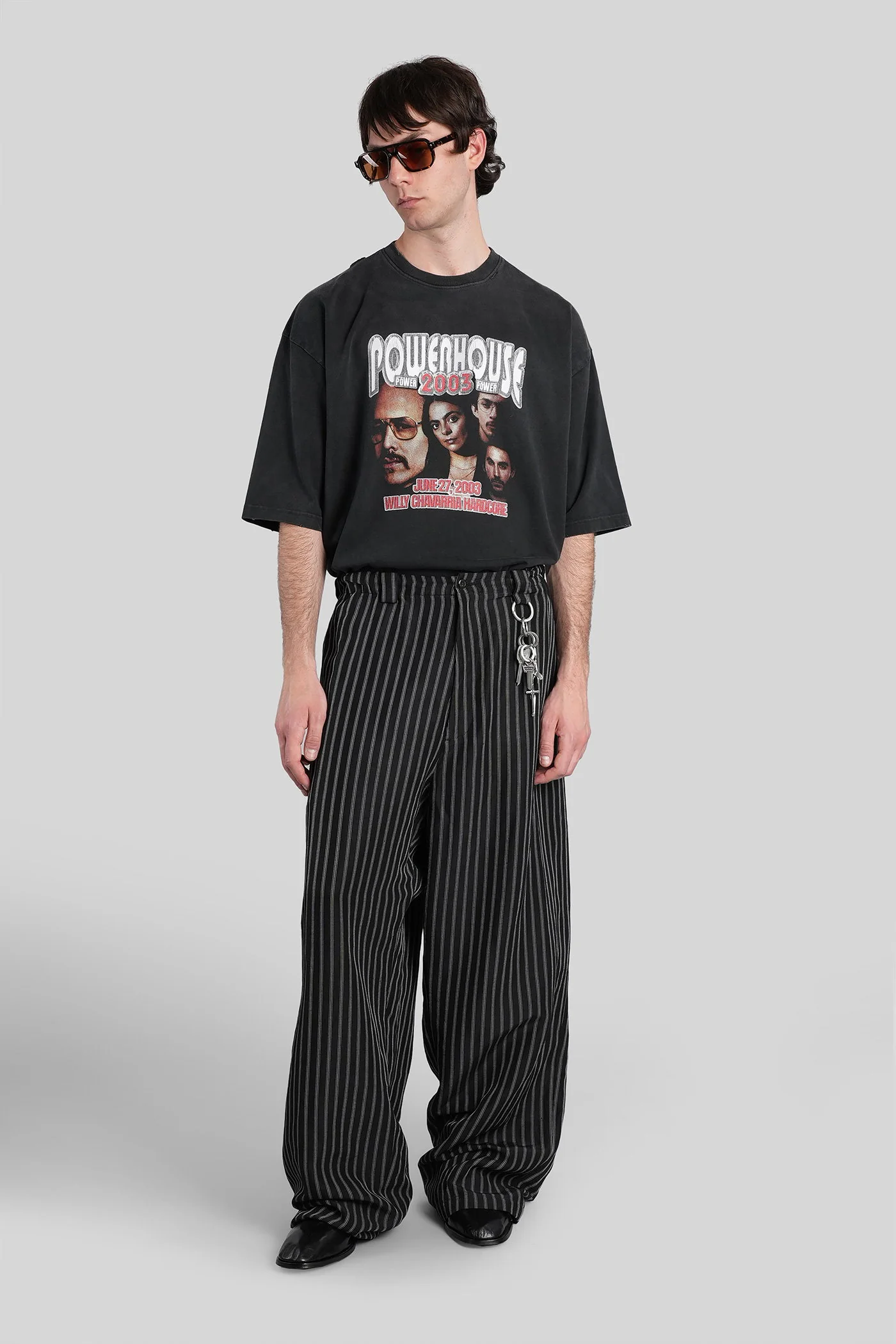 T-Shirt in black cotton - Image 2