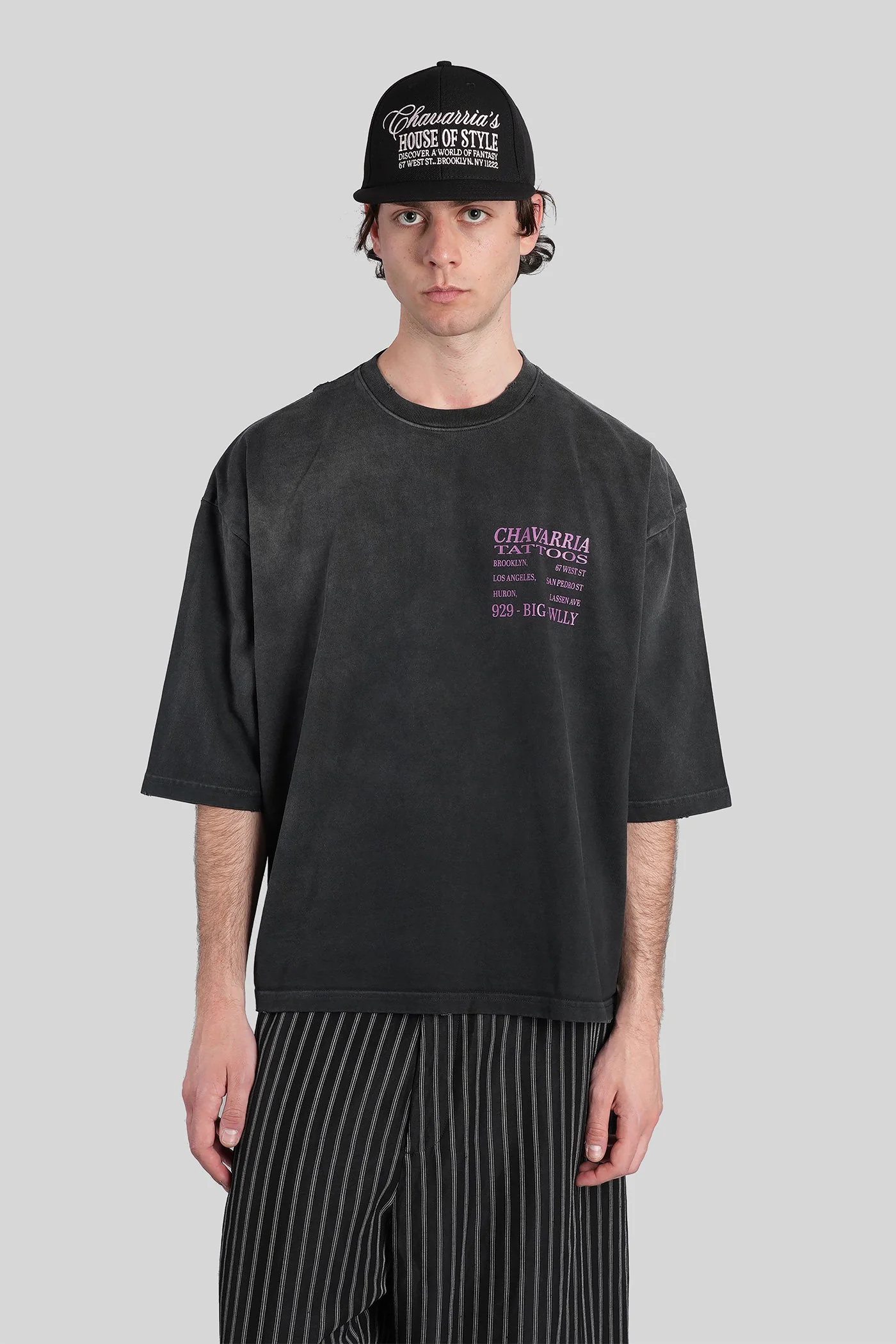 T-Shirt in black cotton