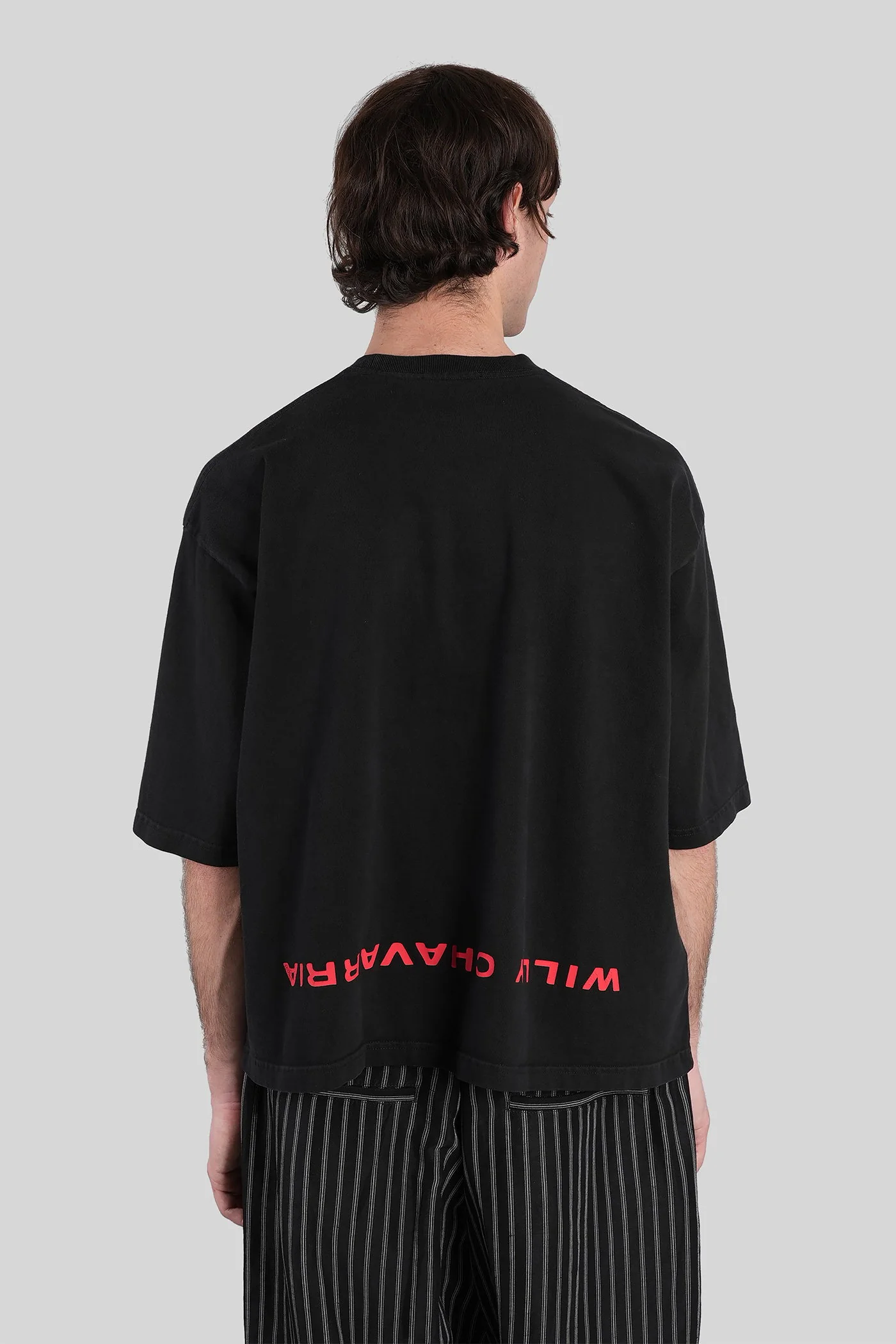 T-Shirt in black cotton - Image 3
