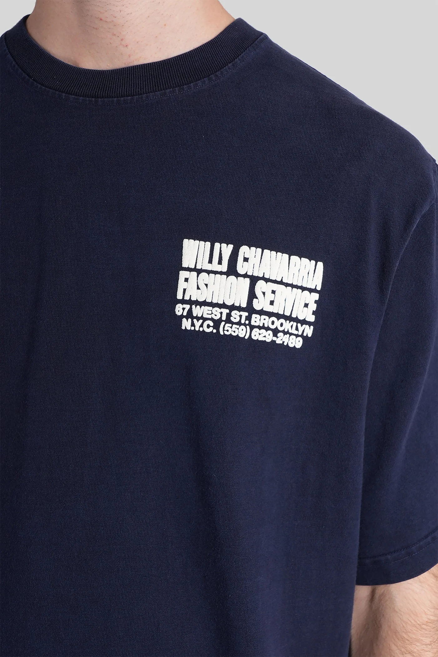 T-Shirt in blue cotton - Image 5