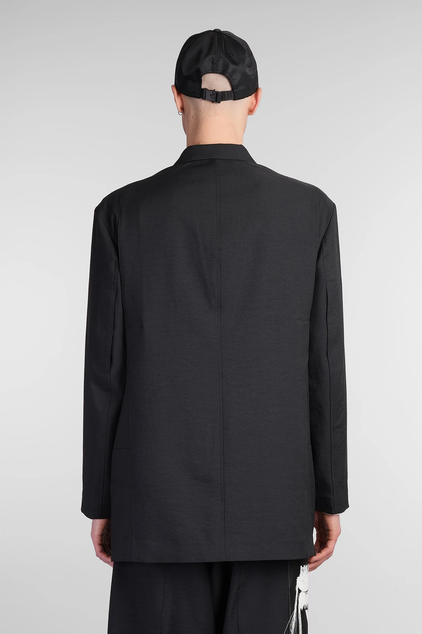 Blazer in black polyester - Image 3