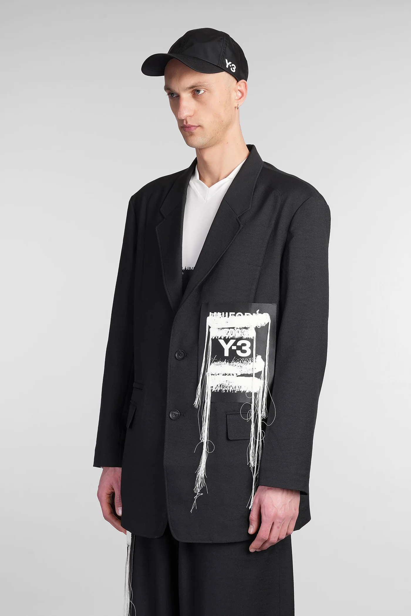 Blazer in black polyester - Image 4