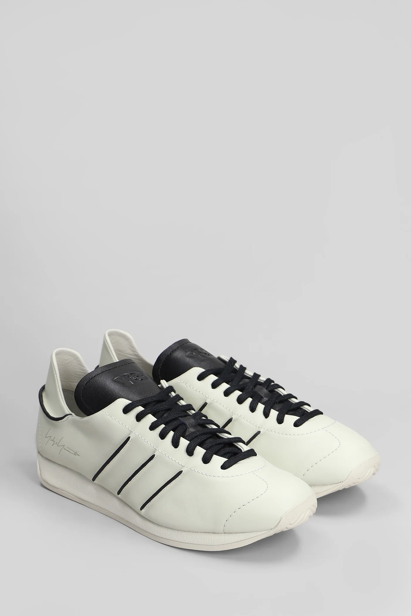 Country Sneakers in beige leather - Image 2