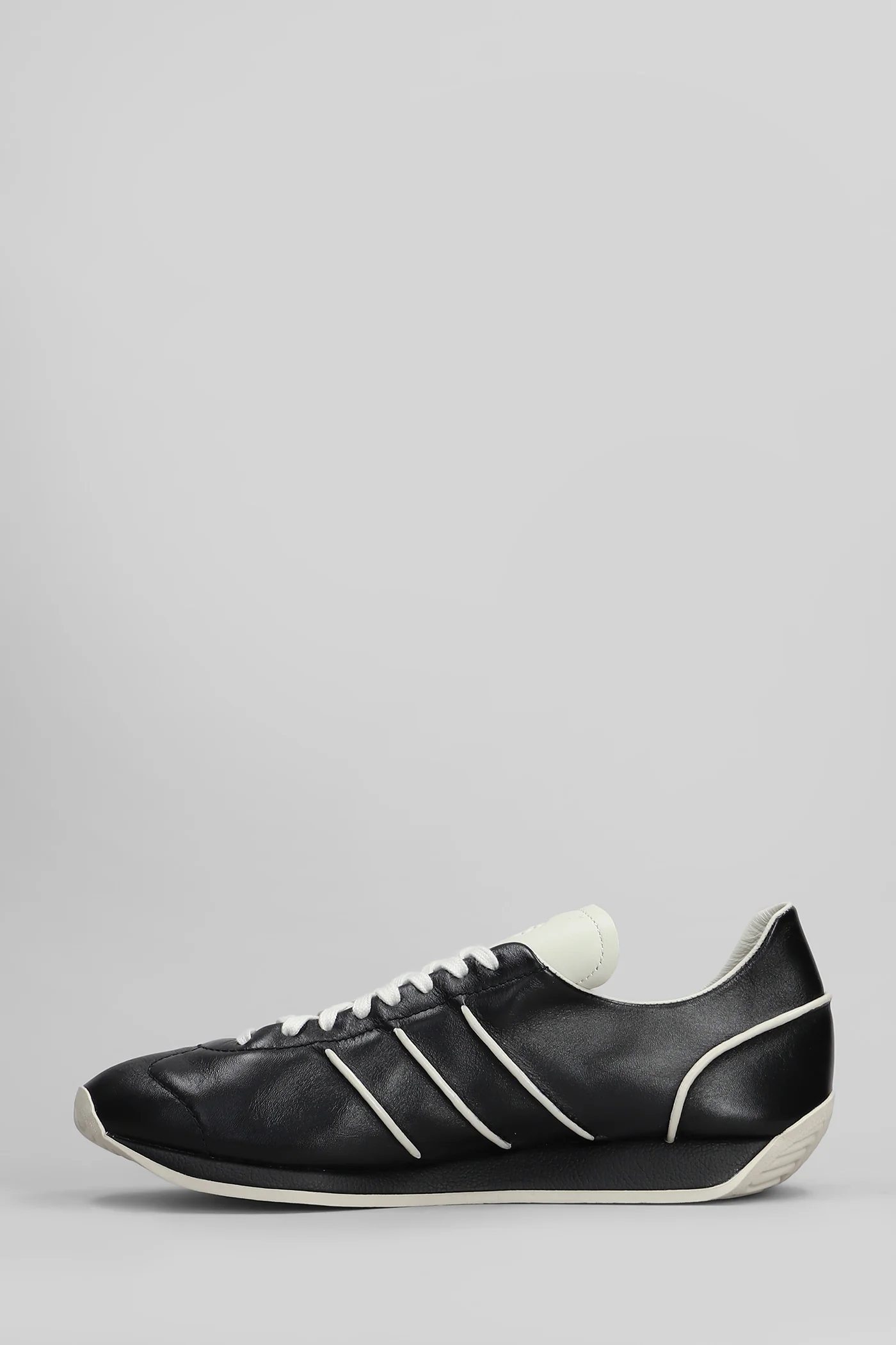 Country Sneakers in black leather - Image 3
