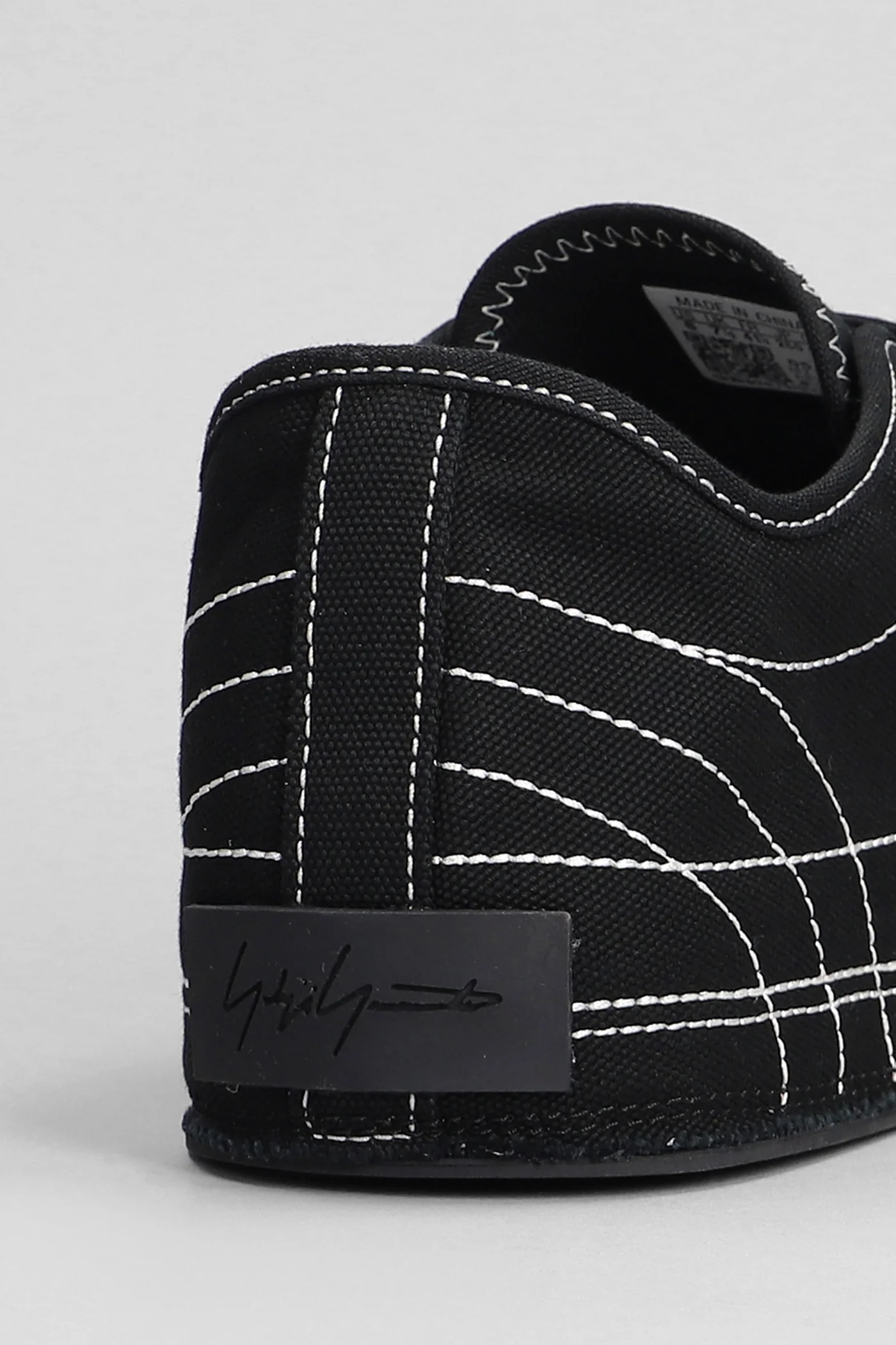 Nizza lo Sneakers in black cotton - Image 5
