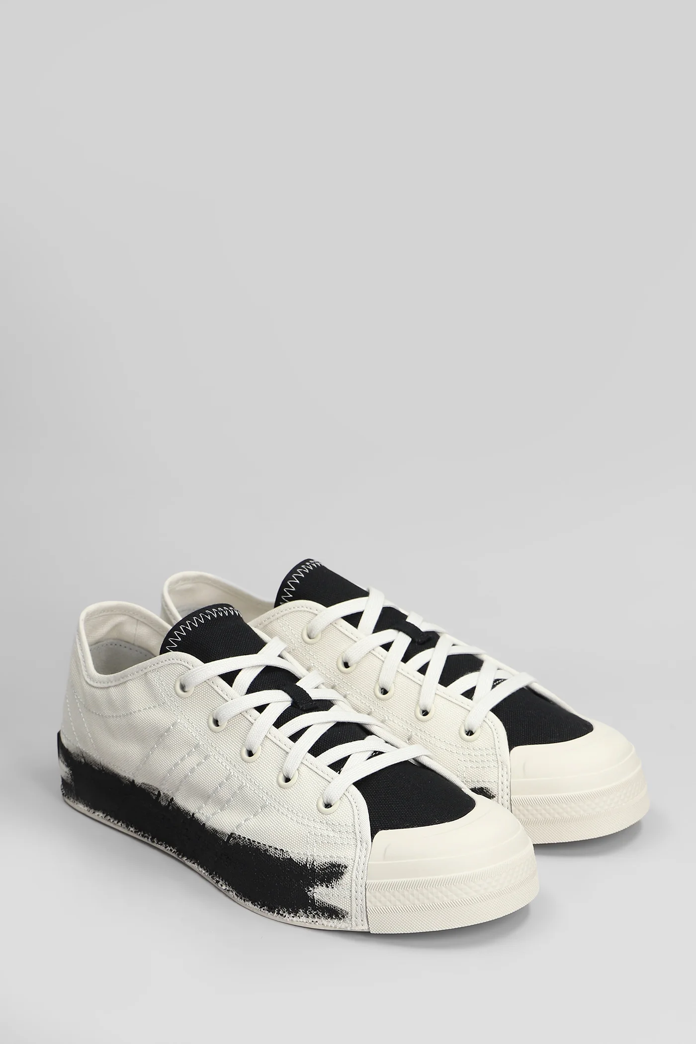 Nizza low Sneakers in beige fabric - Image 2