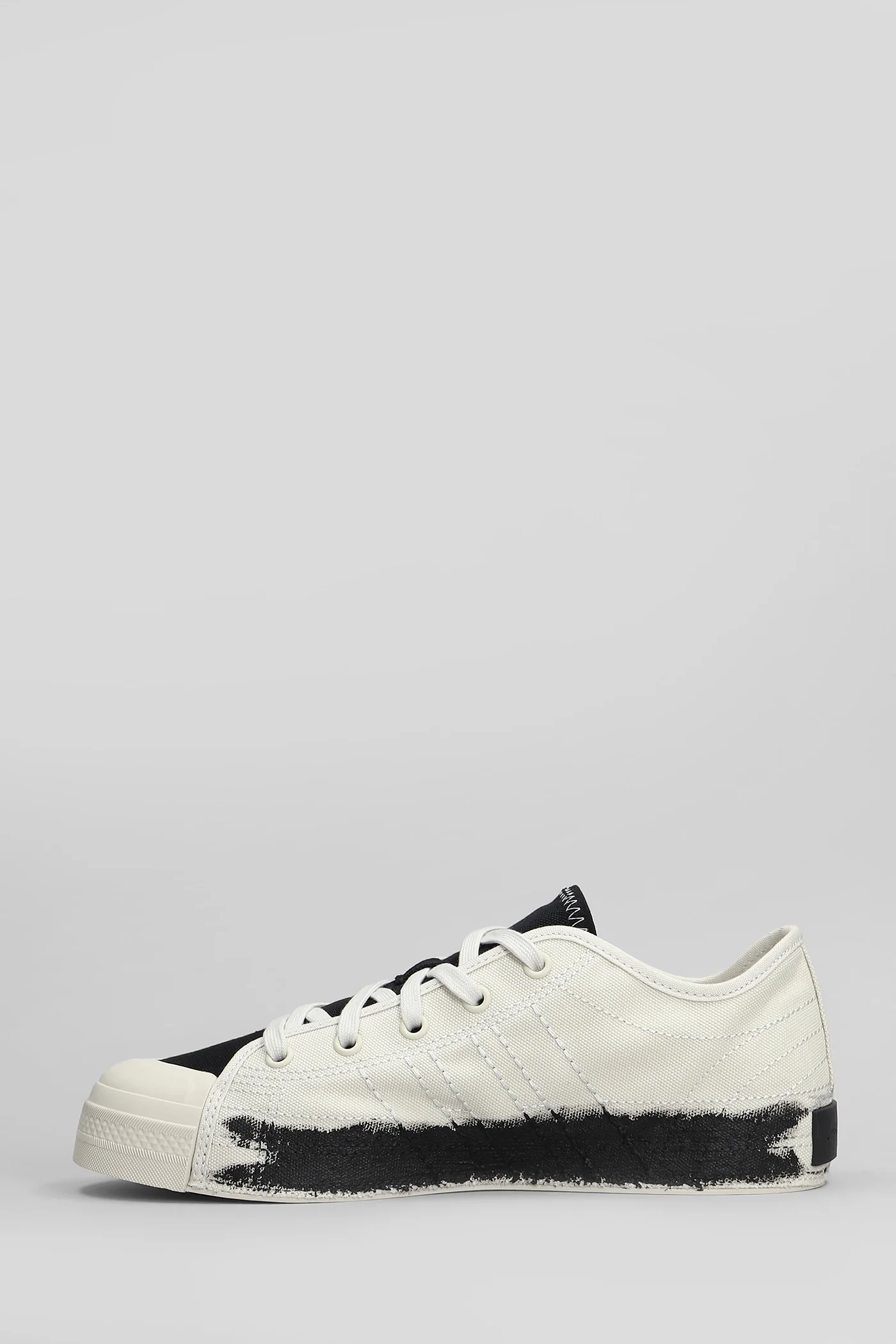 Nizza low Sneakers in beige fabric - Image 3